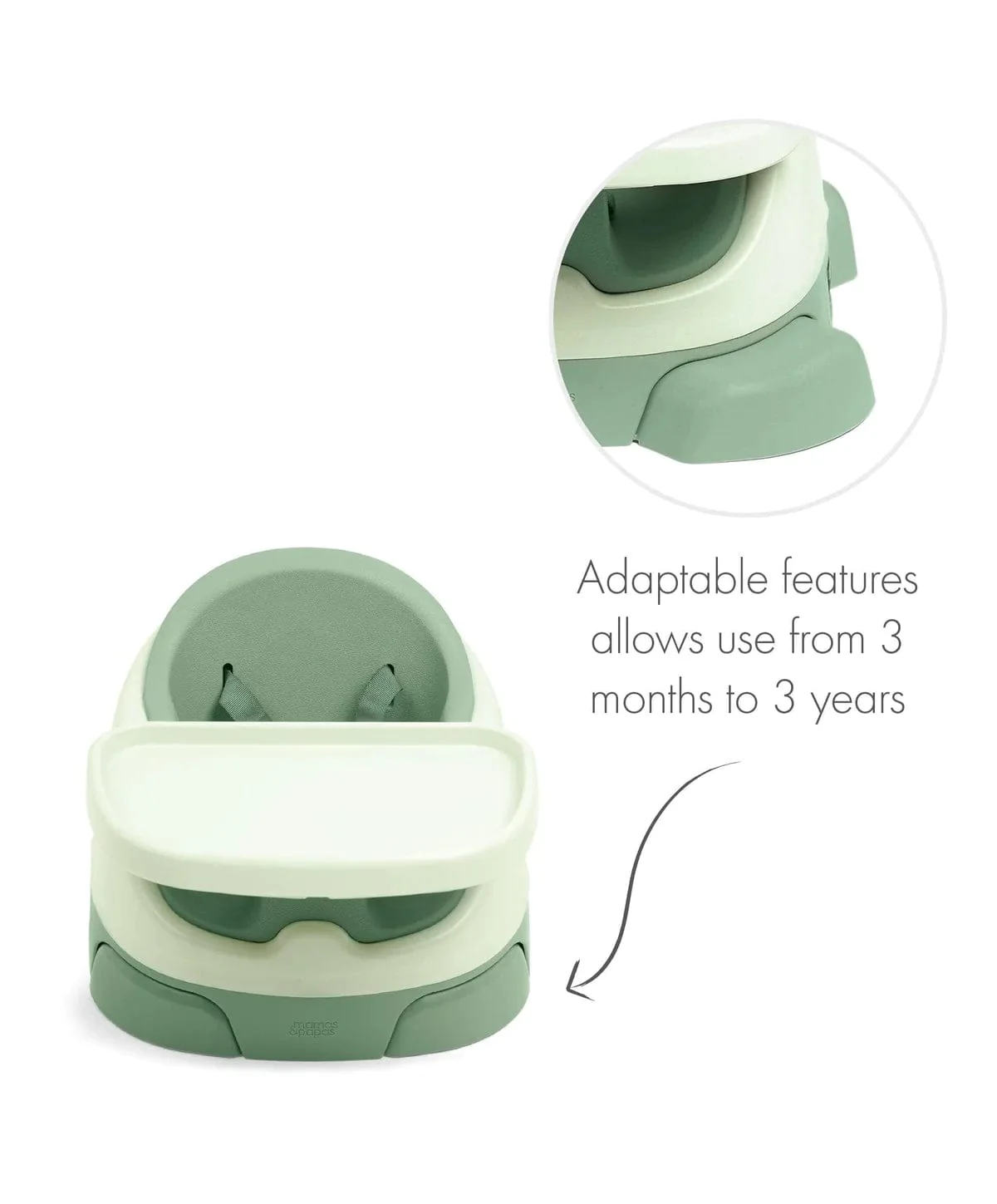 Mamas & Papas Baby Bug & Activity Tray - Eucalyptus - Image 3