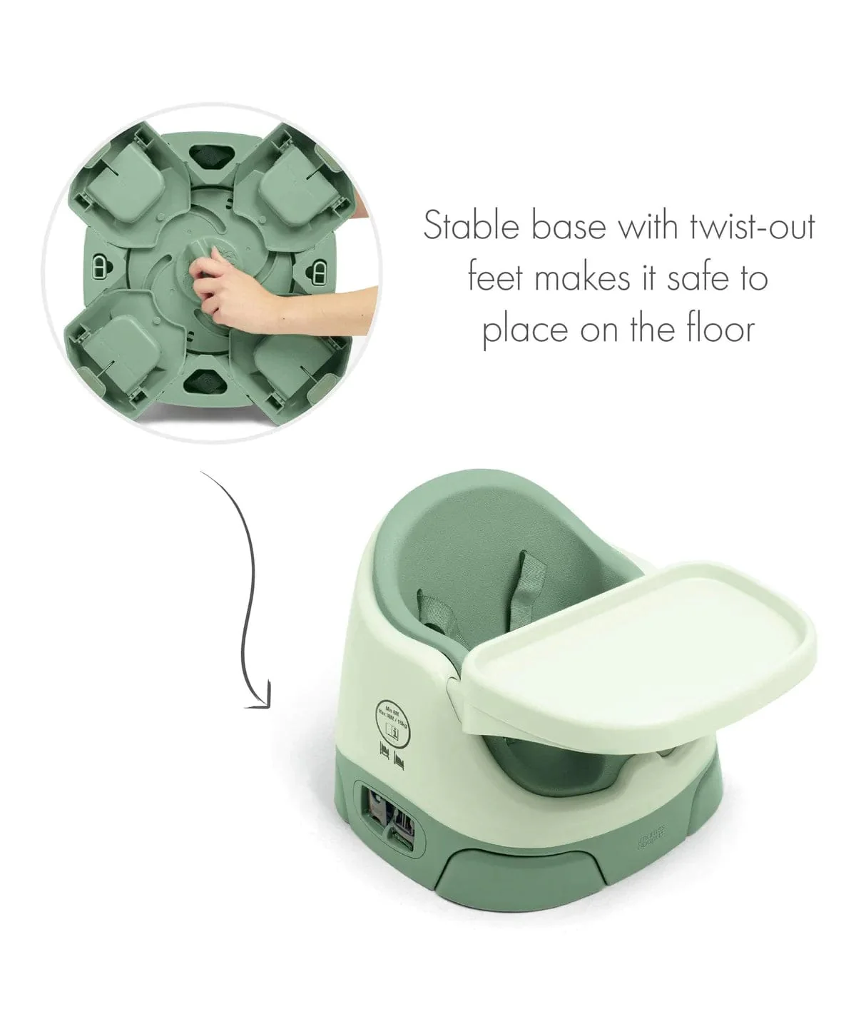 Mamas & Papas Baby Bug & Activity Tray - Eucalyptus - Image 4