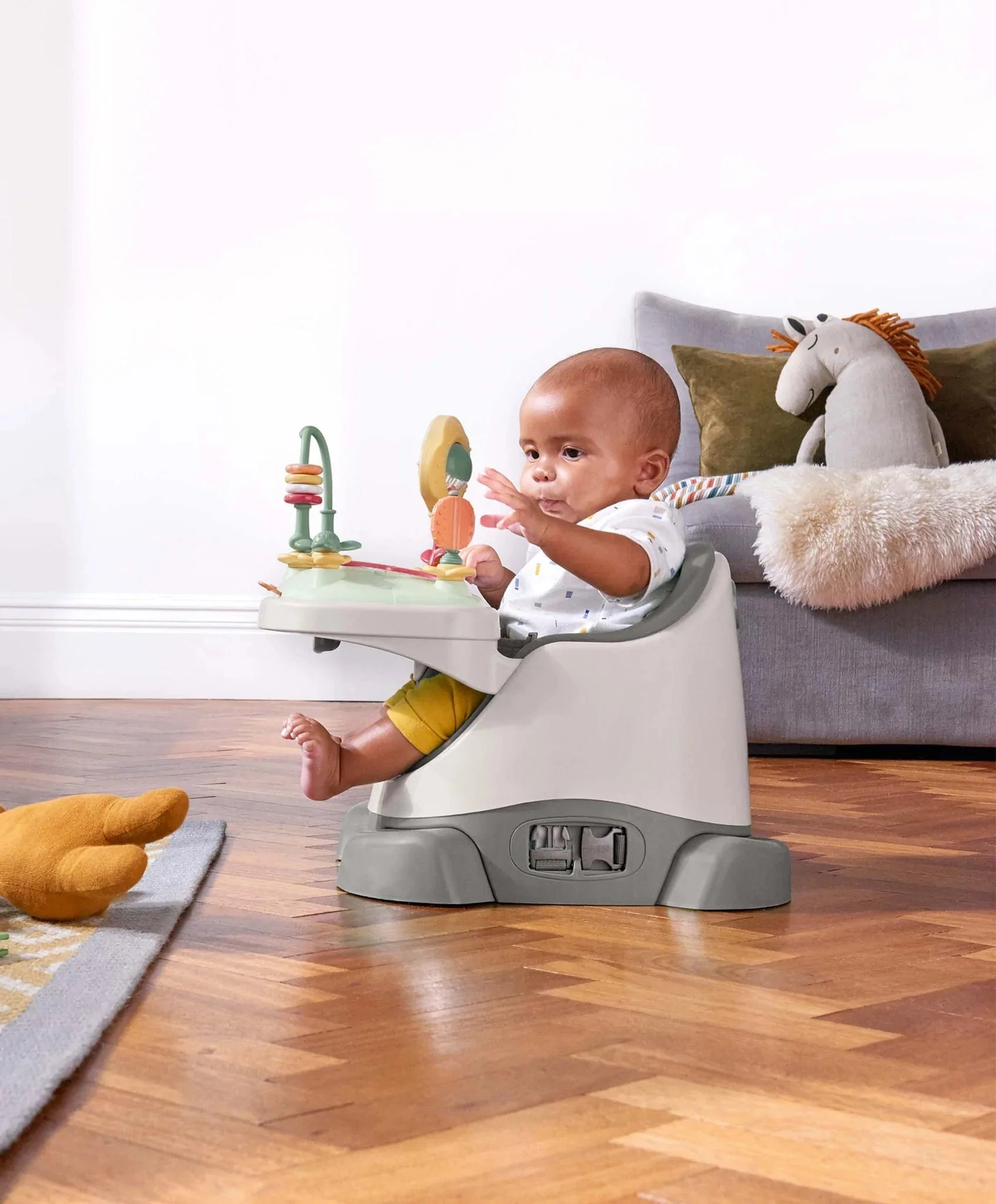Mamas & Papas Baby Bug & Activity Tray - Pebble Grey - Image 7