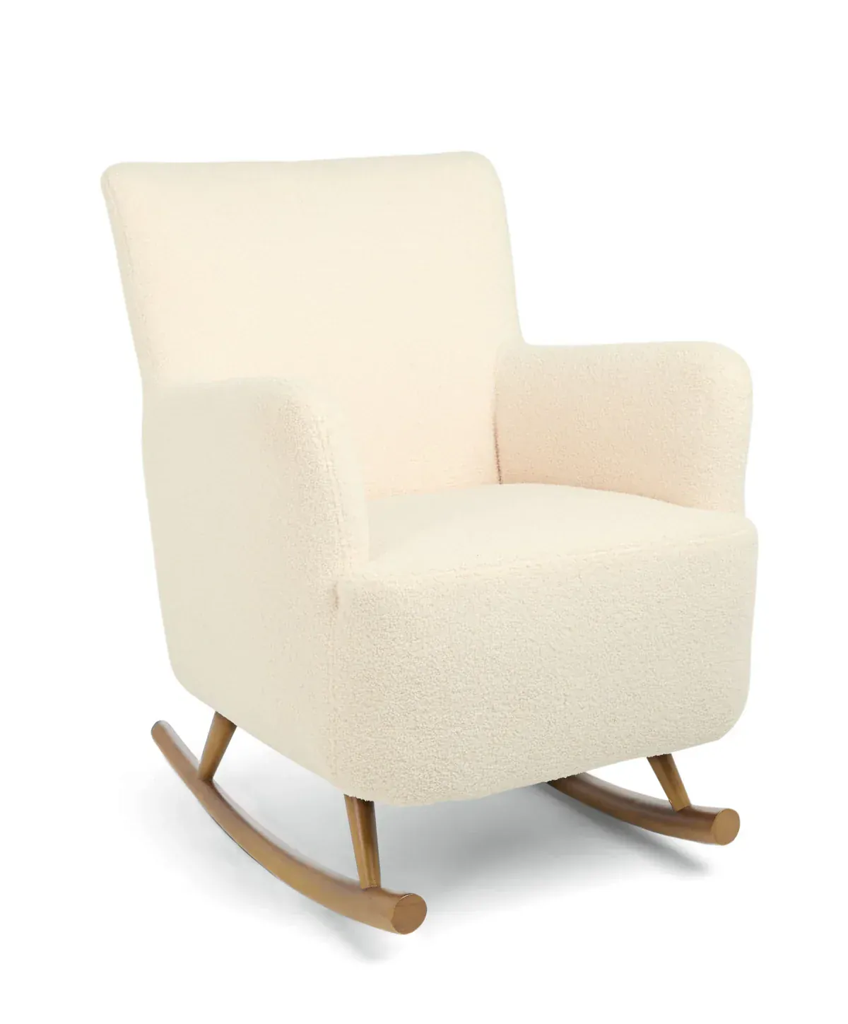 Mamas and Papas Elwood Nursing Chair & Stool - Off White Boucle Weave - Image 6