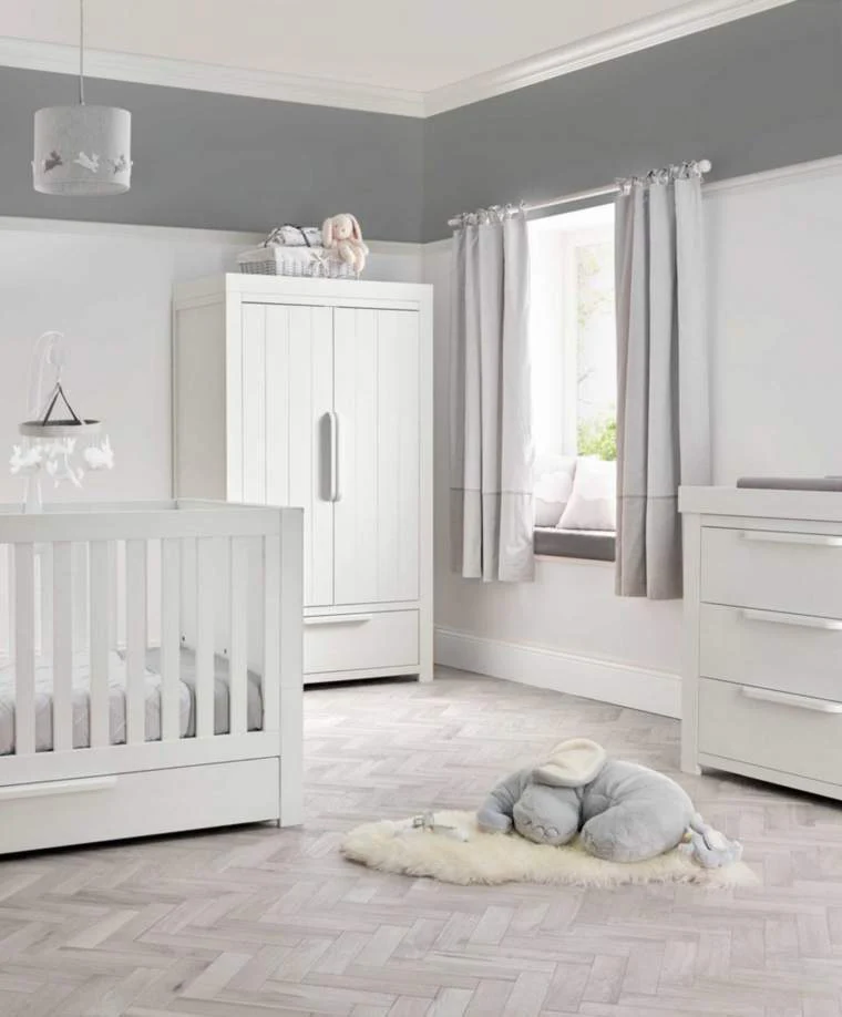 Mamas & Papas Franklin 4pc Furniture Set - White Wash - Image 3