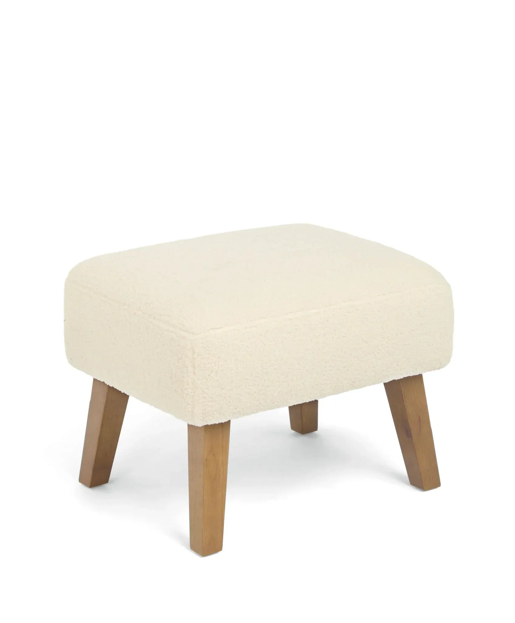 Mamas and Papas Penrose Nursing Chair & Stool - Off White Boucle Weave - Image 3