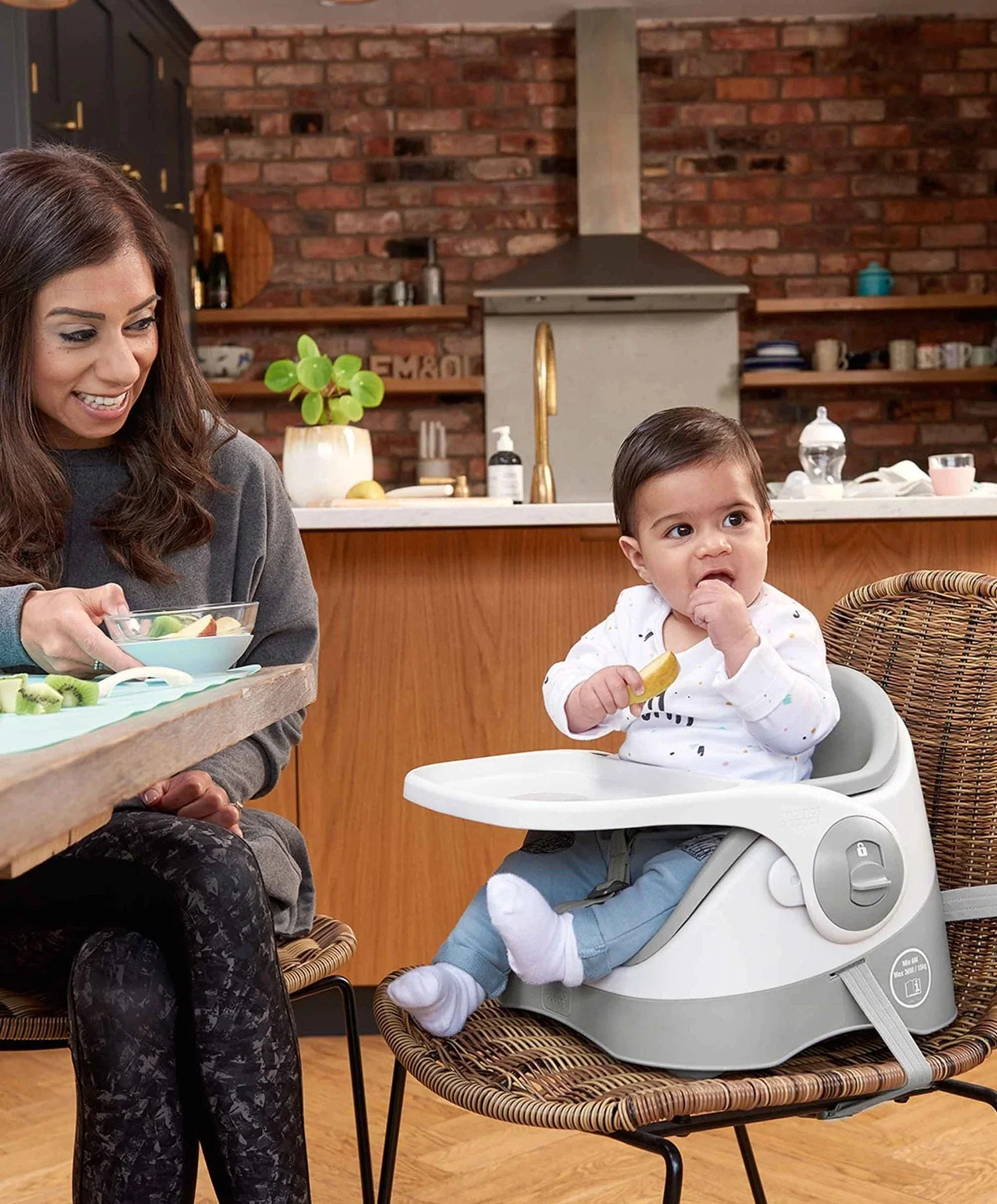 Mamas & Papas Bud 2-in-1 Booster Seat - Pebble Grey - Image 11
