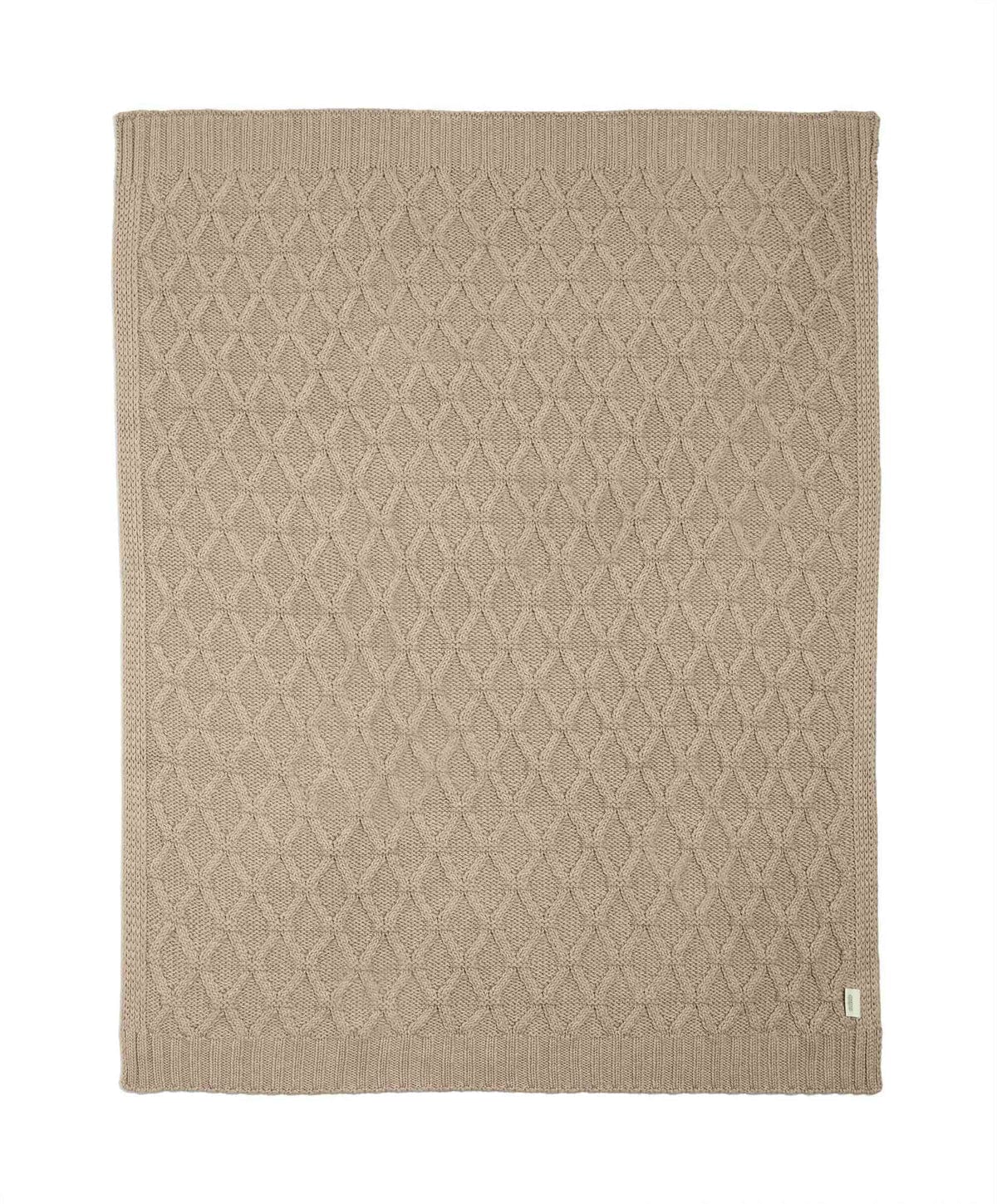 Mamas & Papas Cable Knit Blanket - Welcome to the World, Seedling Mocha - Image 7