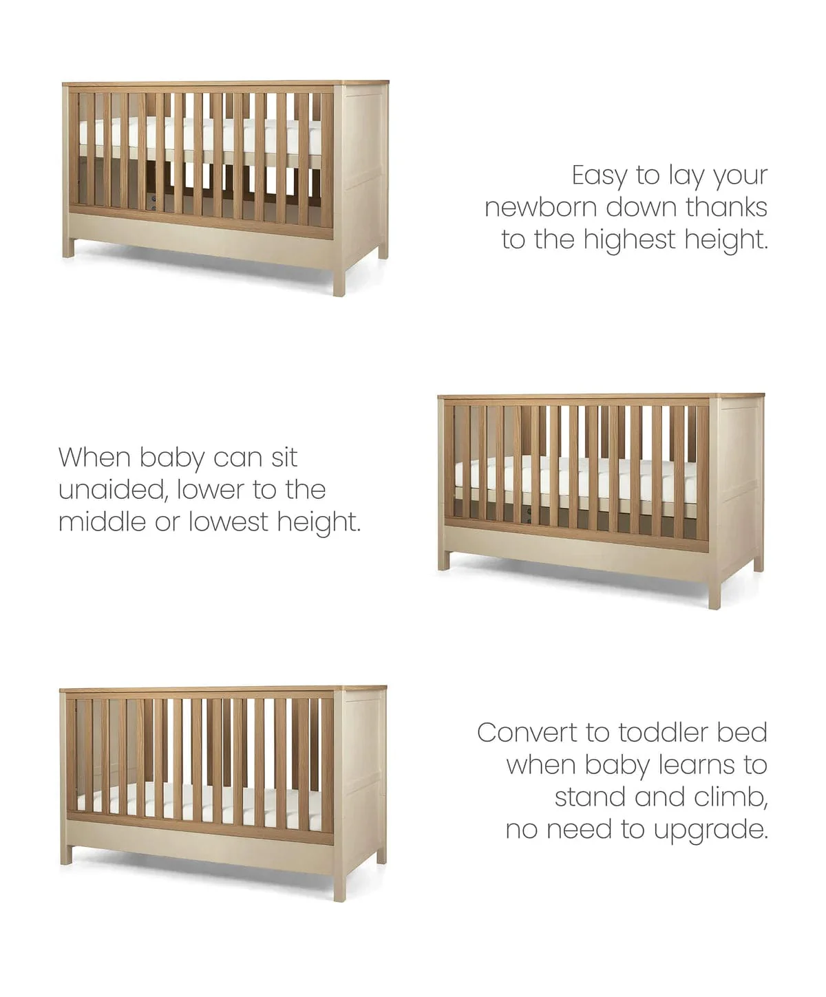 Mamas & Papas Harwell 4pc Furniture Set - Cashmere - Image 10