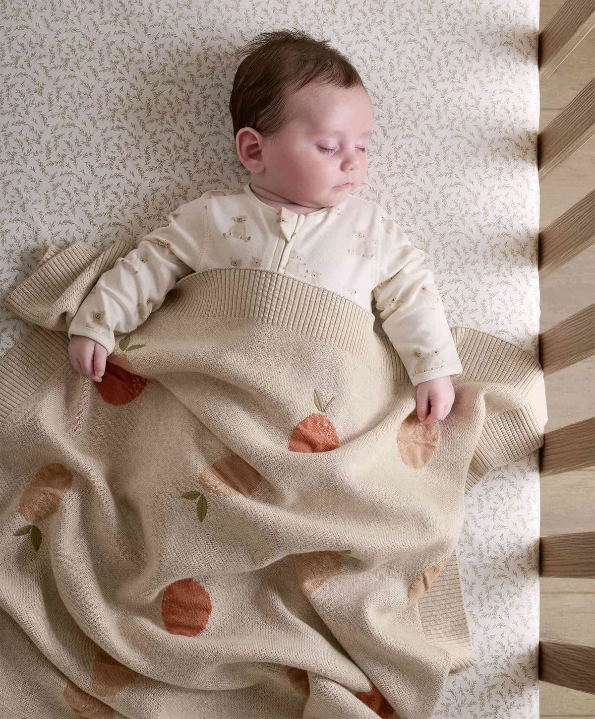 Mamas & Papas Knitted Blanket - Welcome to the World, Seedling Fruit - Image 9
