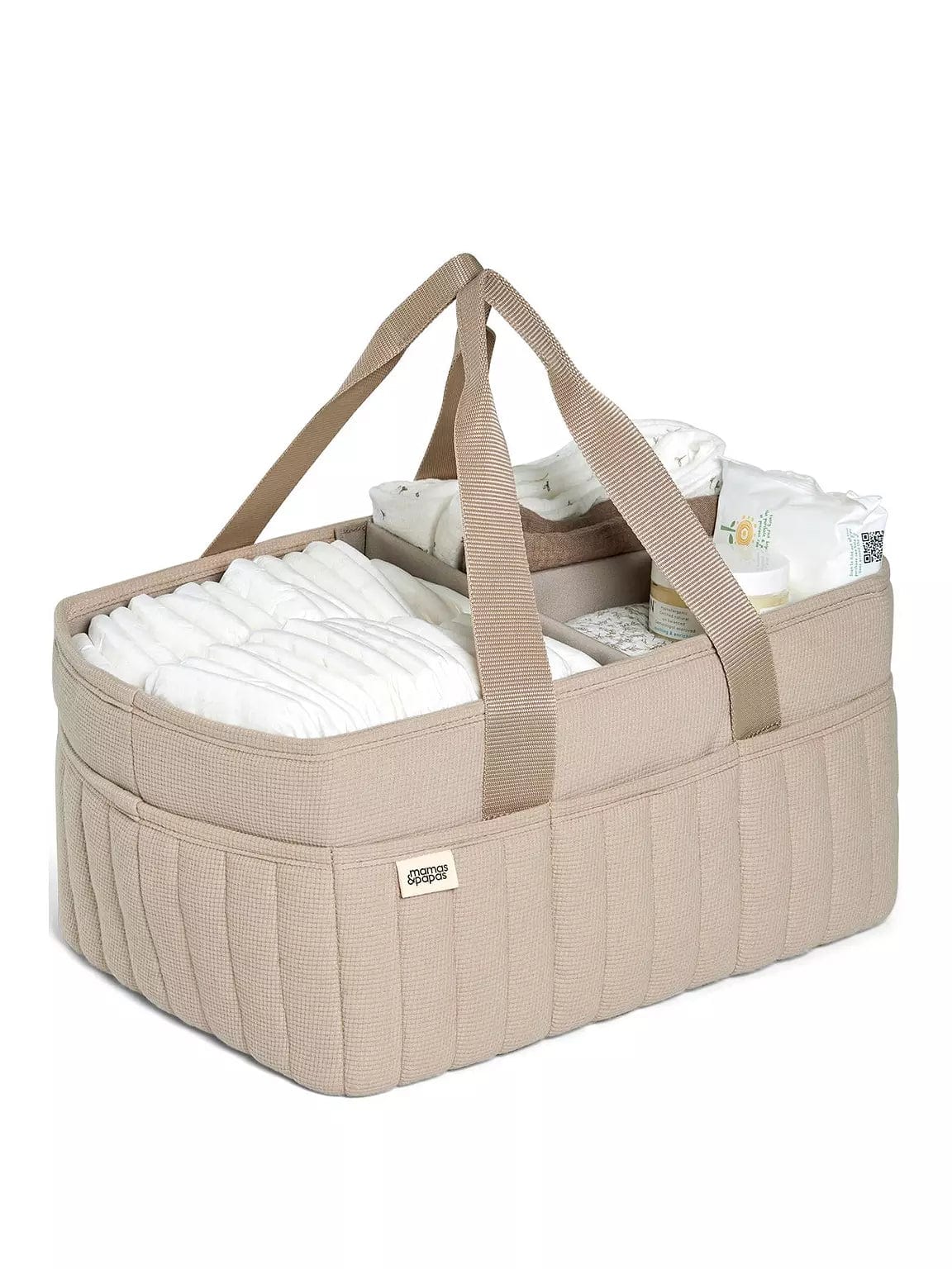 Mamas & Papas Nappy Caddy - Neutral Waffle