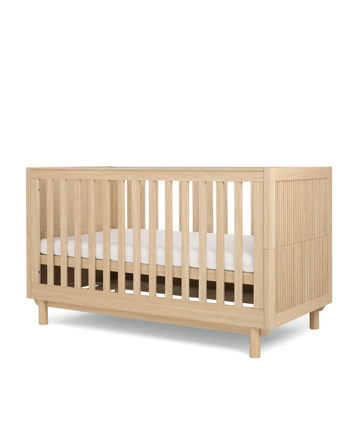 Mamas & Papas Oska 2pc Cotbed with Dresser Set - Oak Inc Mattress - Image 8