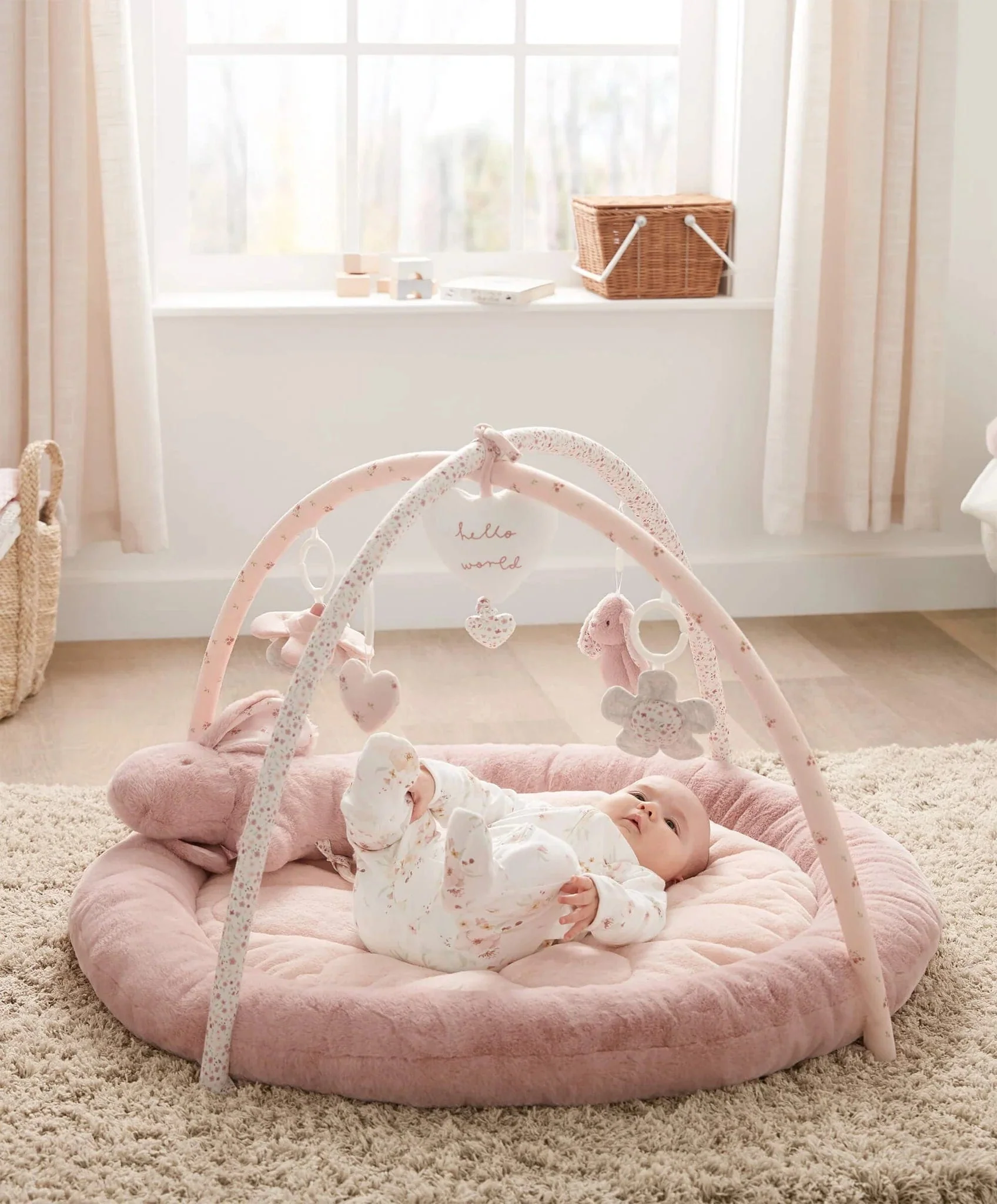 Mamas & Papas Playmat - Welcome to the World, Bunny Pink - Image 3