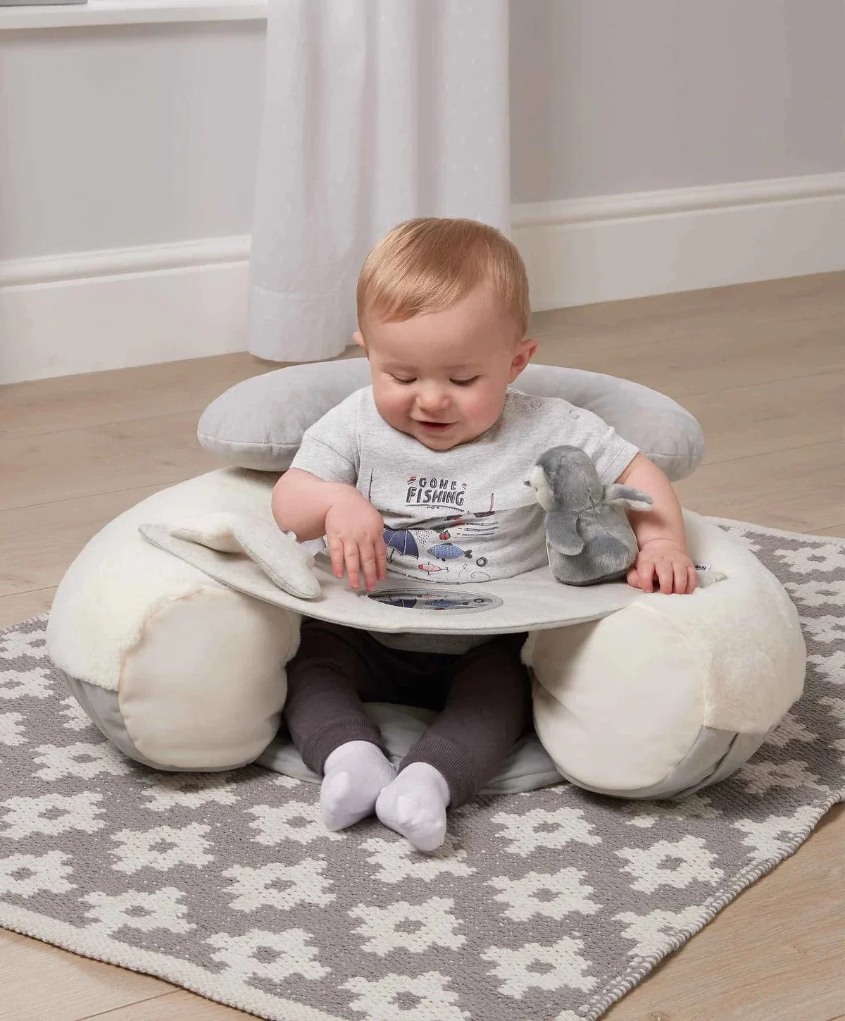 Mamas & Papas Sit & Play Baby Floor Seat - Wish Upon A Cloud - Image 2