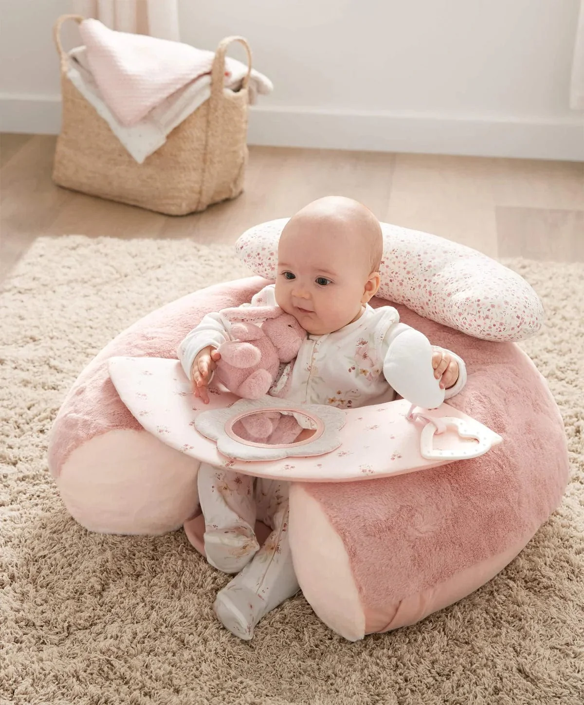Mamas & Papas  Sit & Play Interactive Seat - Welcome to the World, Bunny Pink - Image 4