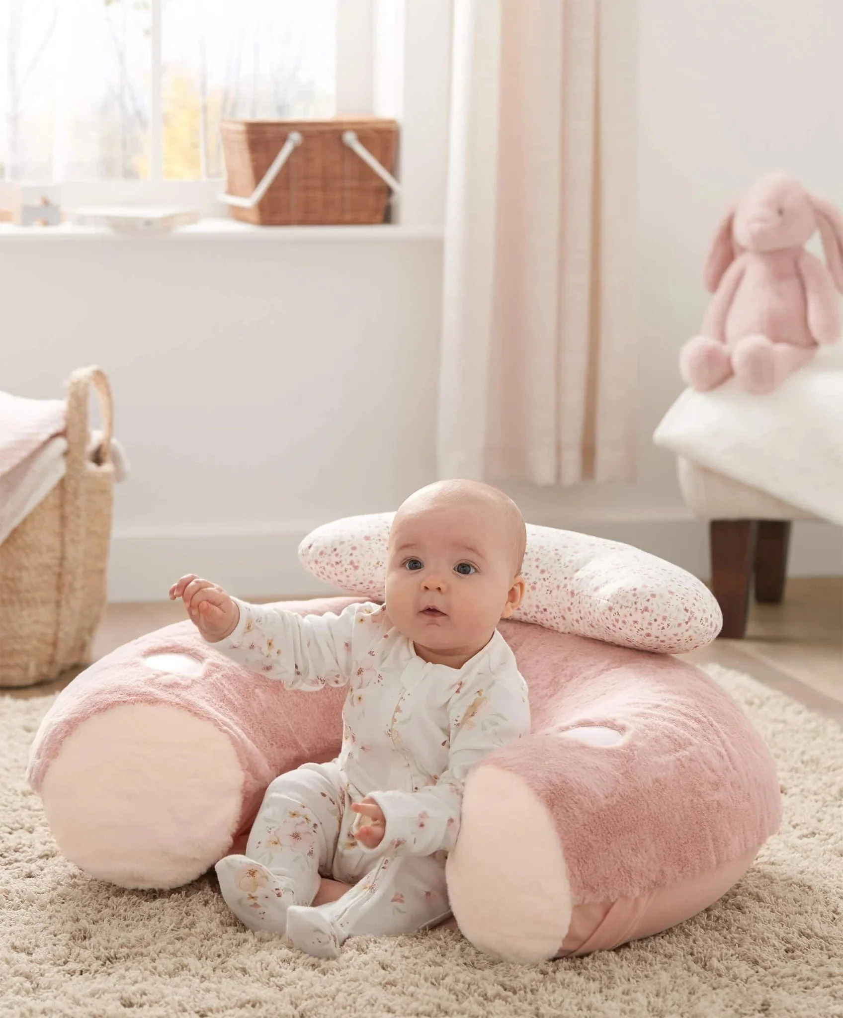 Mamas & Papas  Sit & Play Interactive Seat - Welcome to the World, Bunny Pink - Image 5