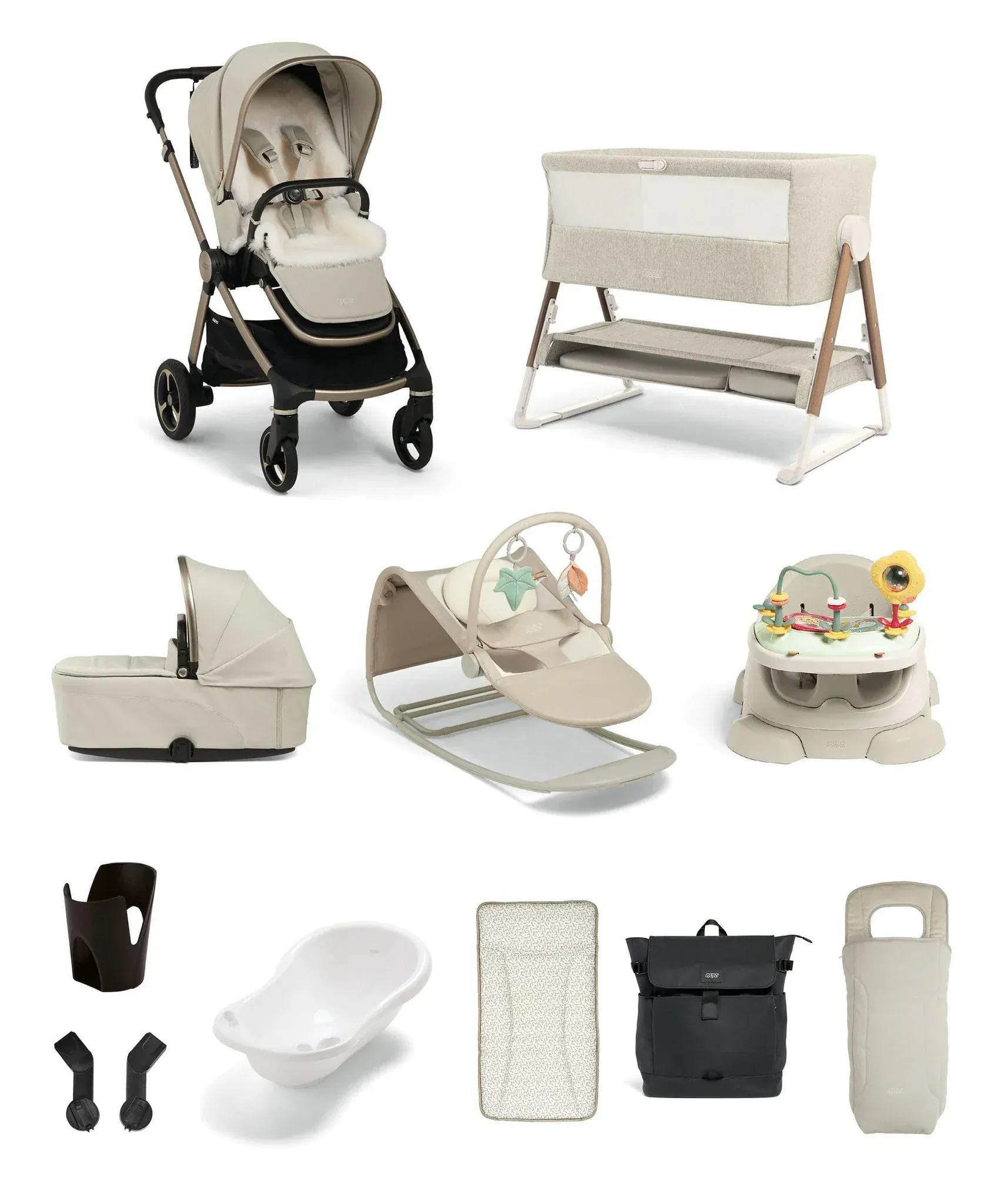 Mamas & Papas Vardo Ultimate Newborn Bundle - Shell