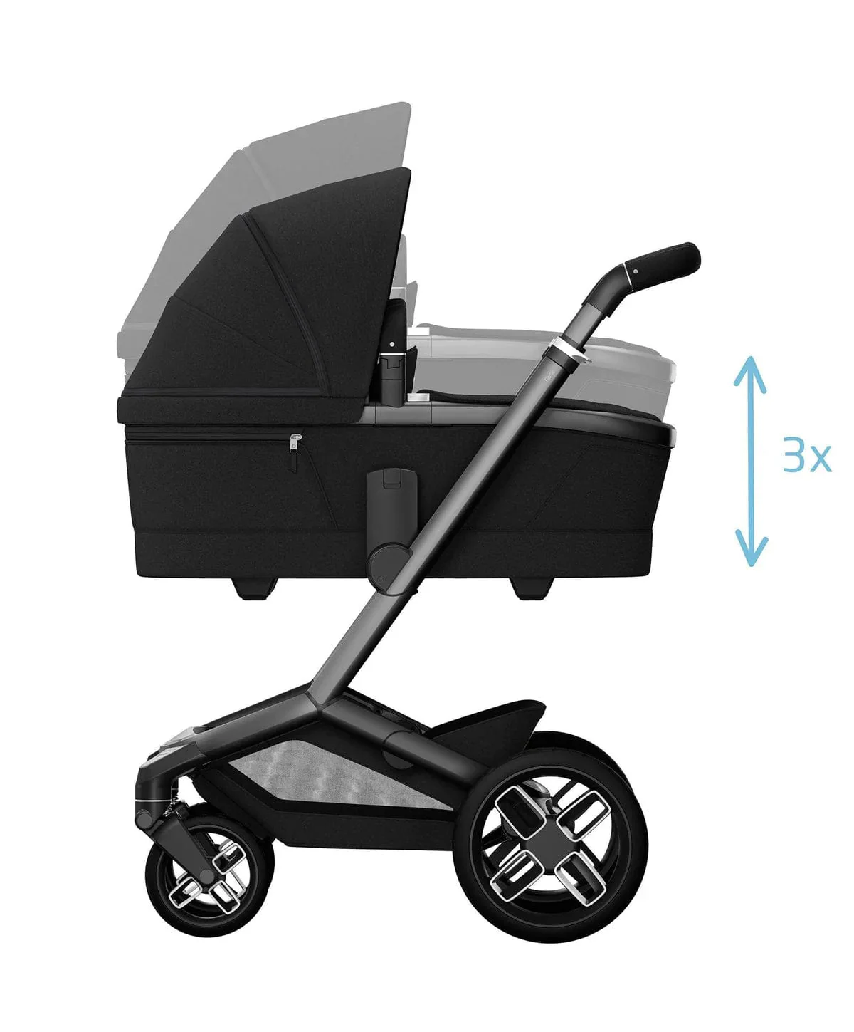 Maxi Cosi FAME Travel System - Twillic Black - Image 4