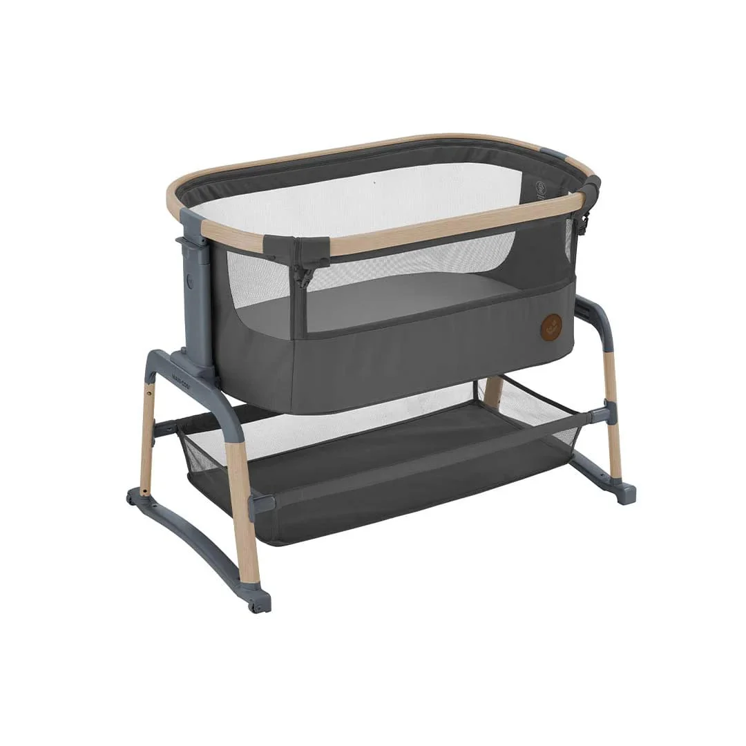 Maxi Cosi Iora Air Co-sleeping Crib with Bedsheets - Beyond Graphite