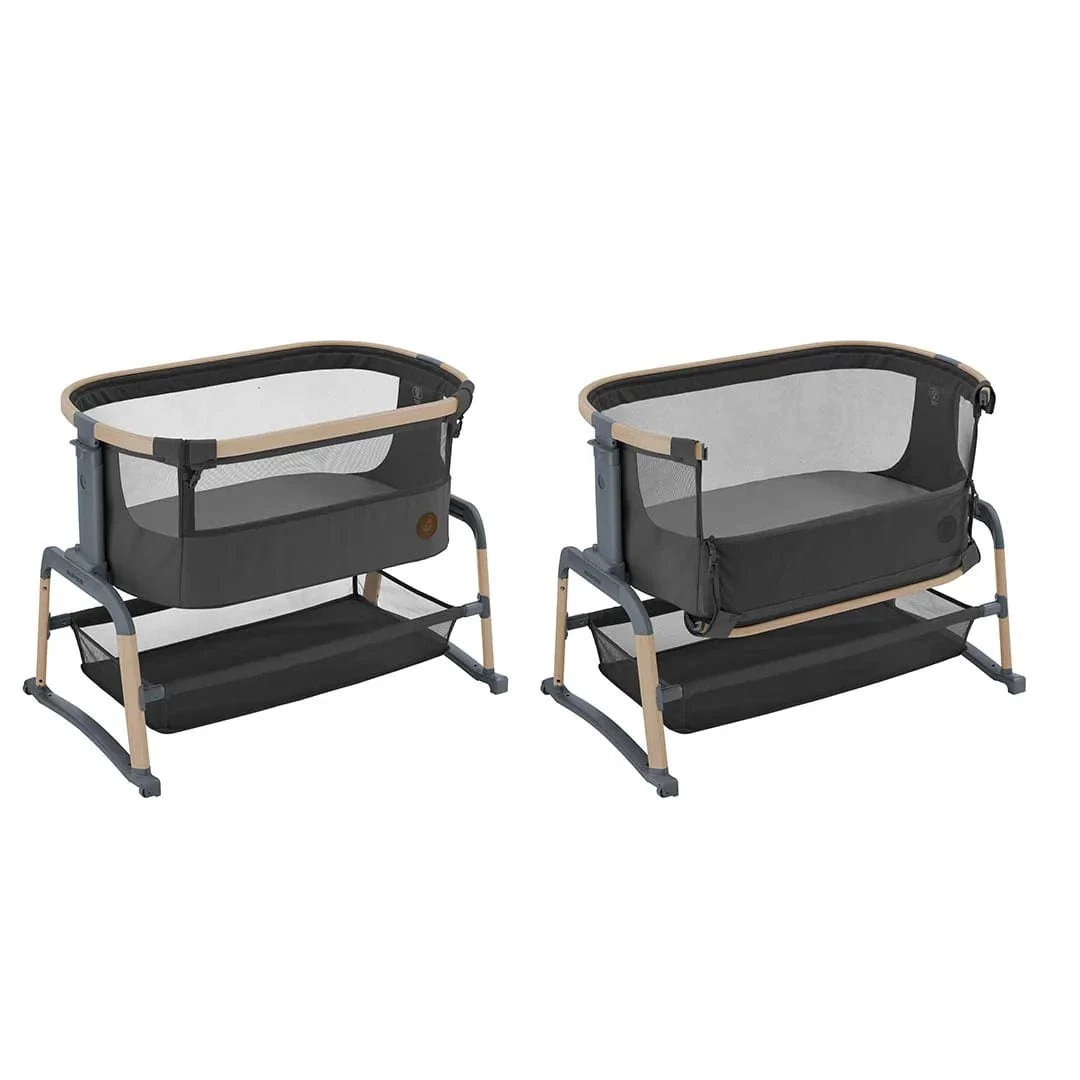Maxi Cosi Iora Air Co-sleeping Crib with Bedsheets - Beyond Graphite - Image 3