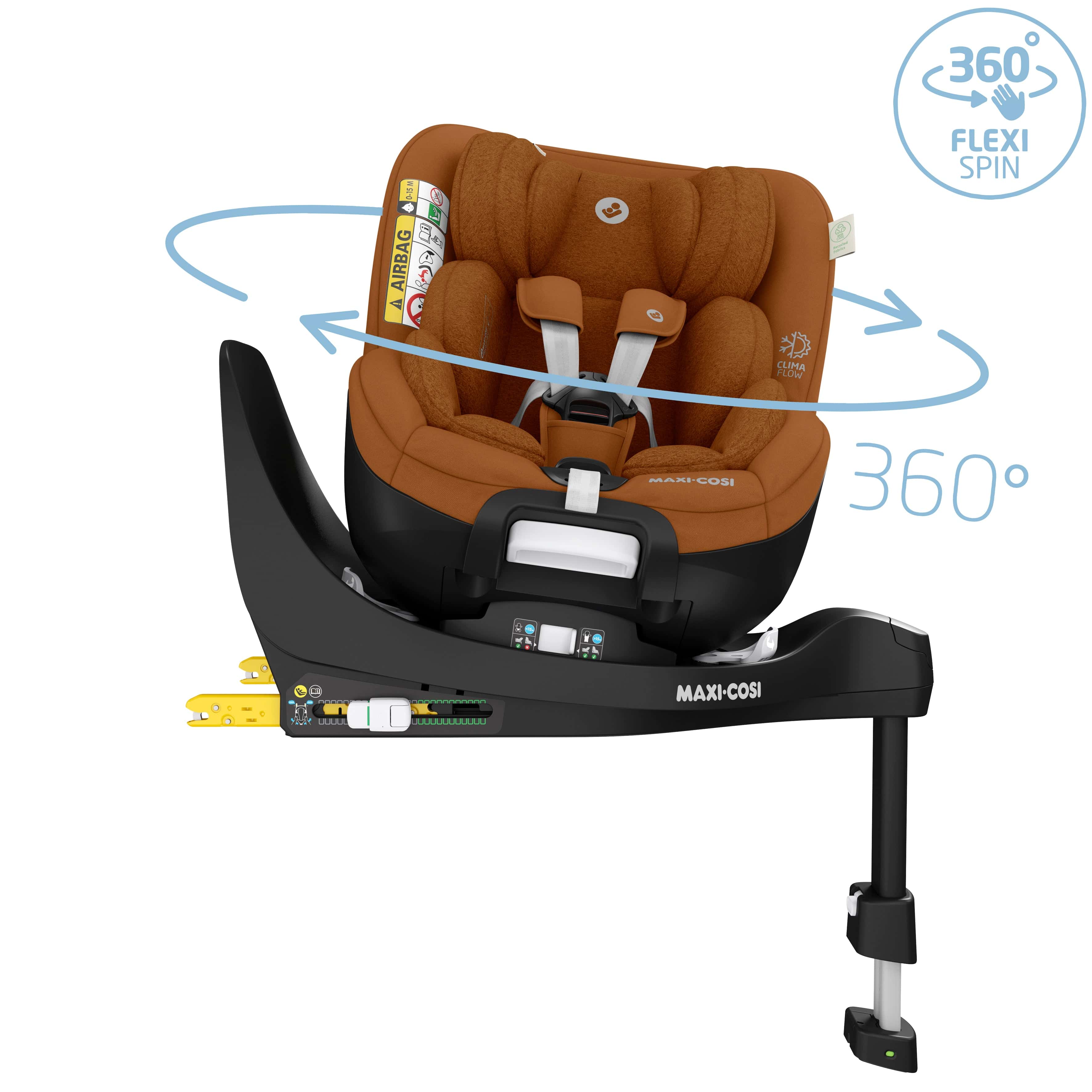 Maxi Cosi Mica Pro ECO i-Size Car Seat - Authentic Cognac - Image 23