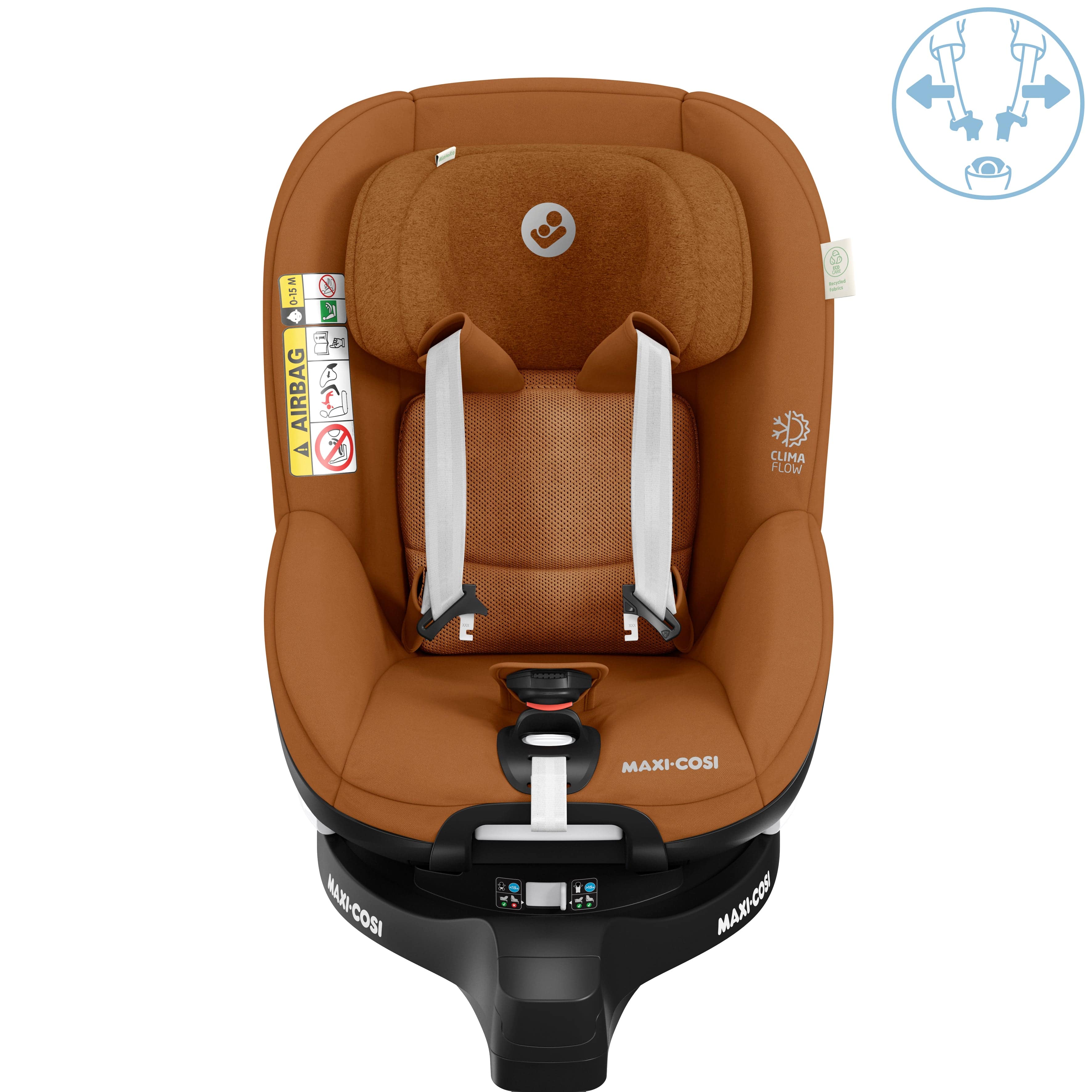 Maxi Cosi Mica Pro ECO i-Size Car Seat - Authentic Cognac - Image 24