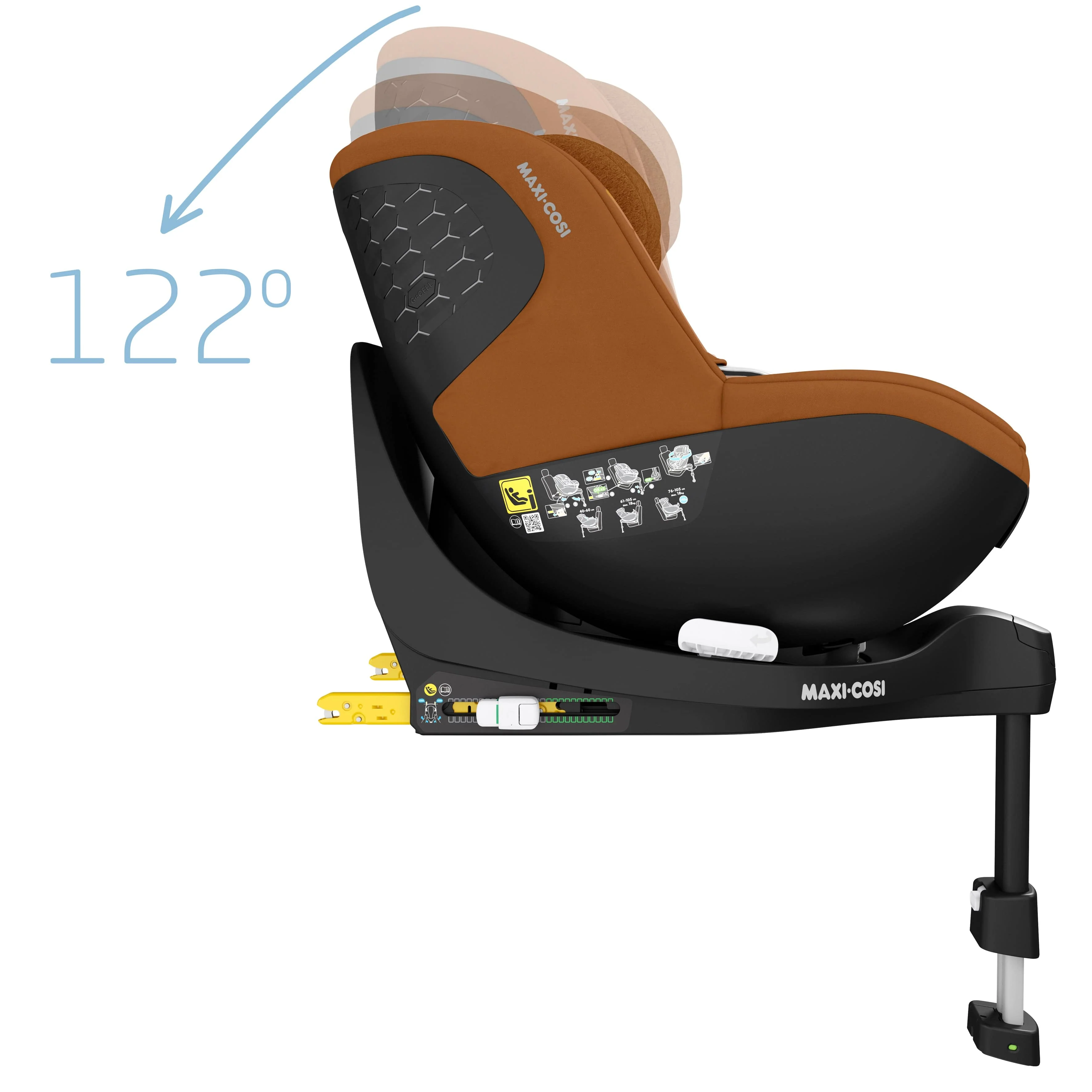 Maxi Cosi Mica Pro ECO i-Size Car Seat - Authentic Cognac - Image 6
