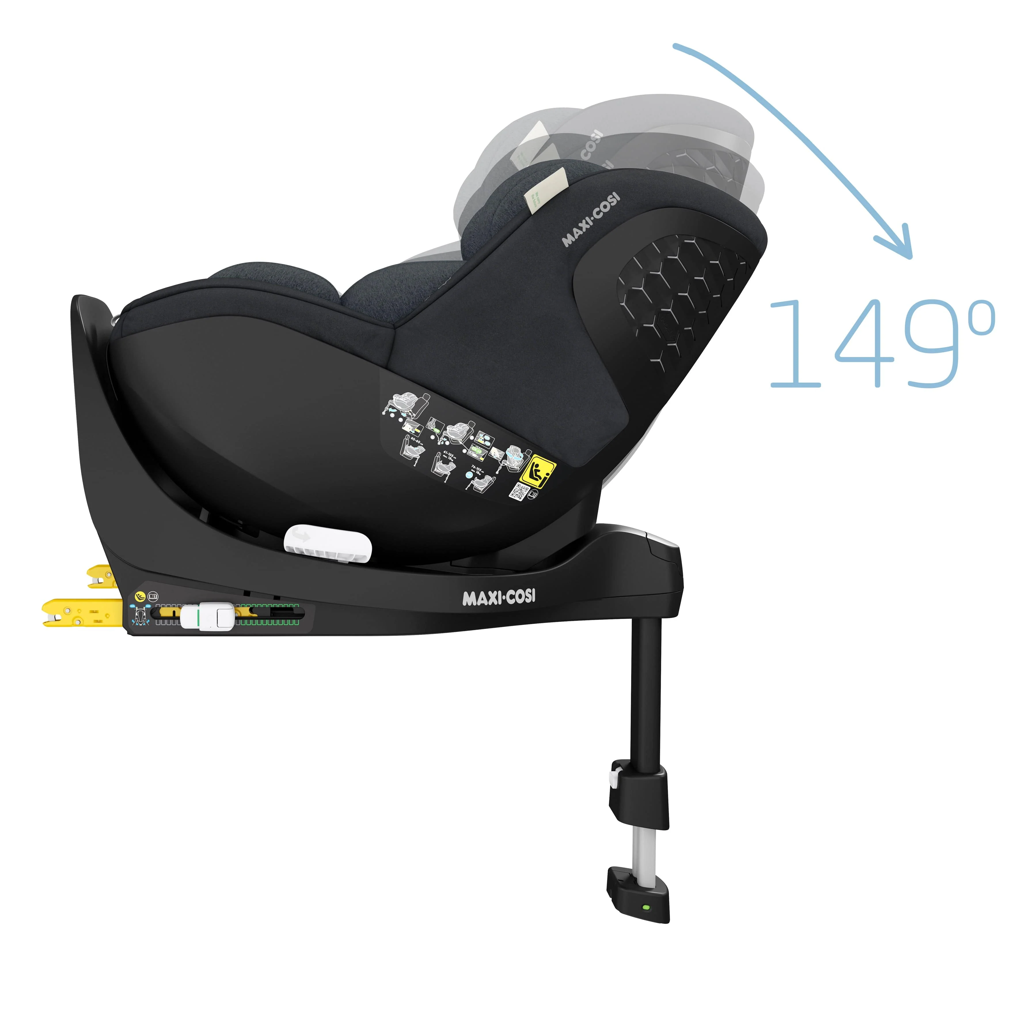 Maxi Cosi Mica Pro ECO i-Size Car Seat - Authentic Graphite - Image 15