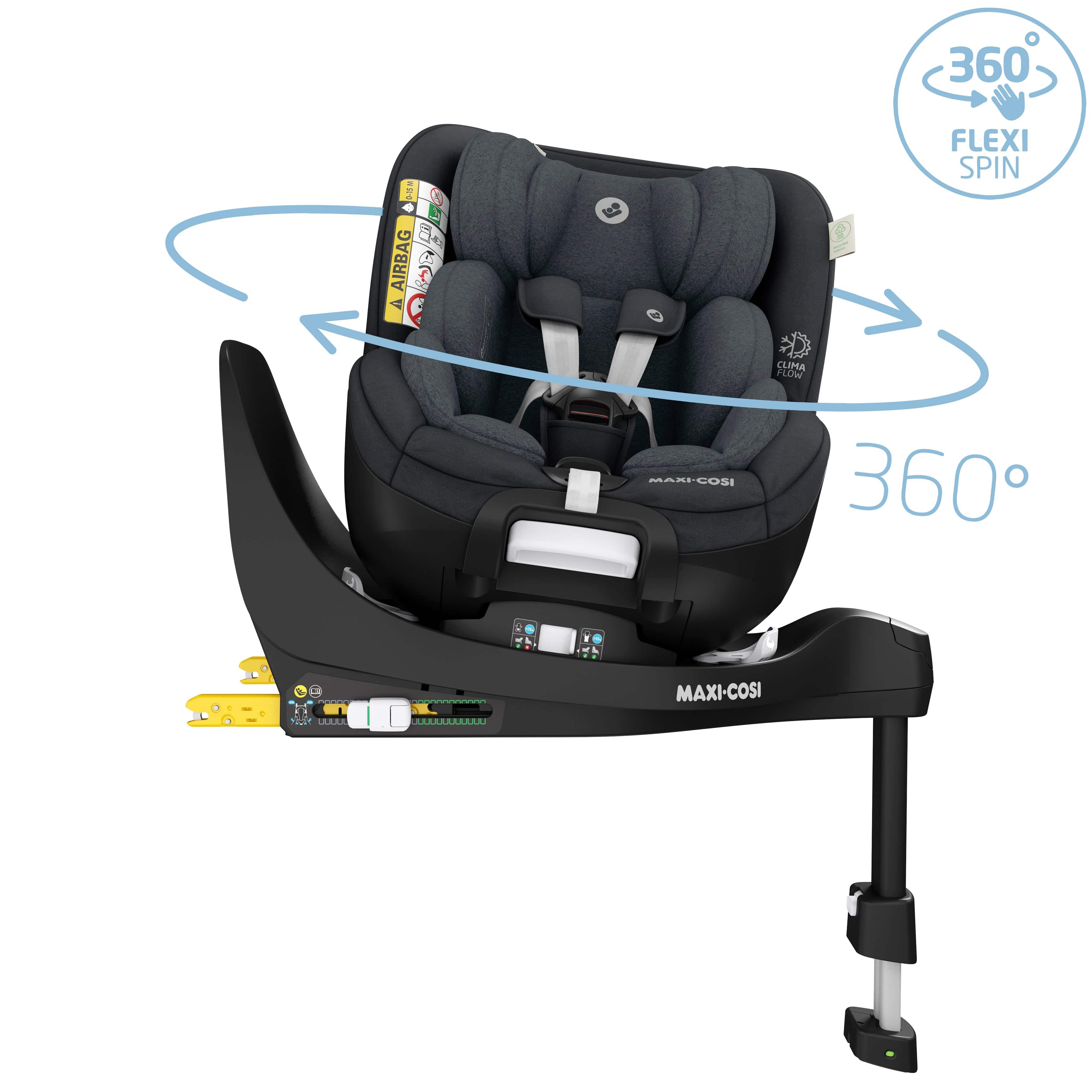 Maxi Cosi Mica Pro ECO i-Size Car Seat - Authentic Graphite - Image 19