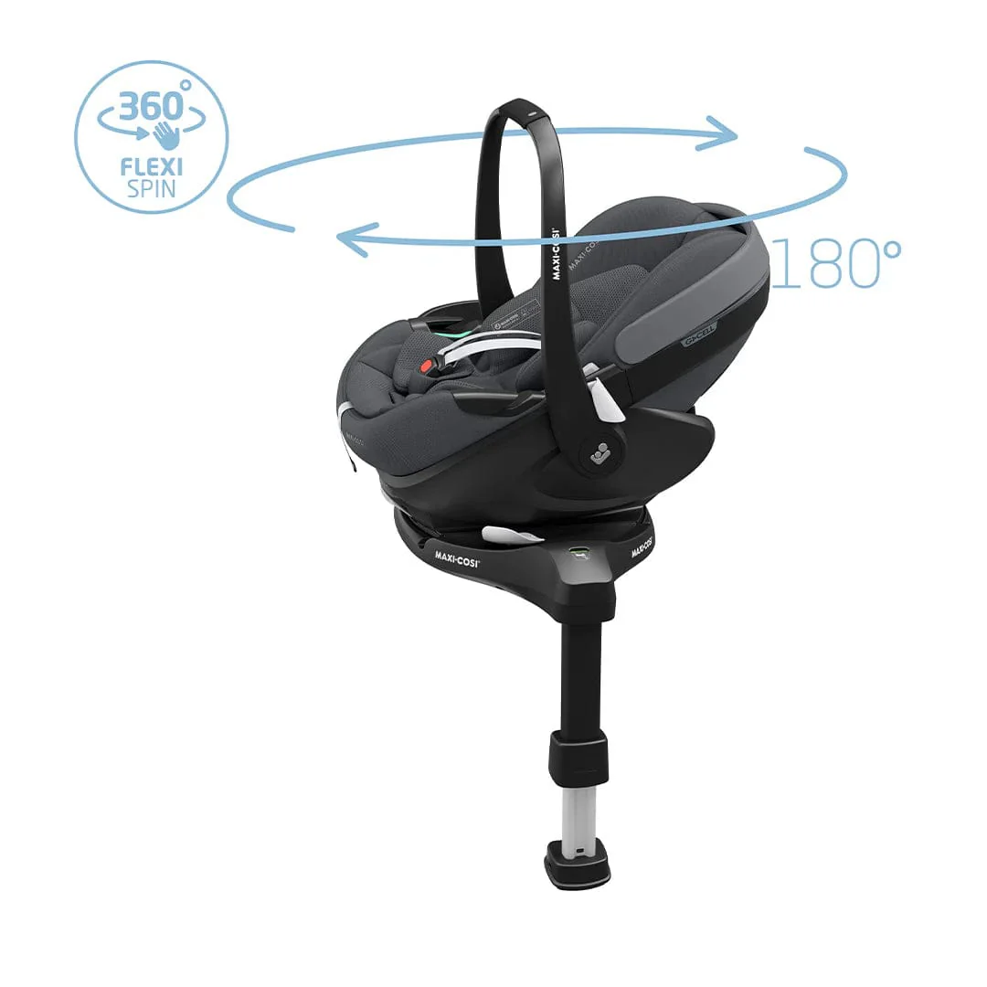 Maxi Cosi Pebble 360 PRO 2 Car Seat and Base - Twillic Graphite - Image 3