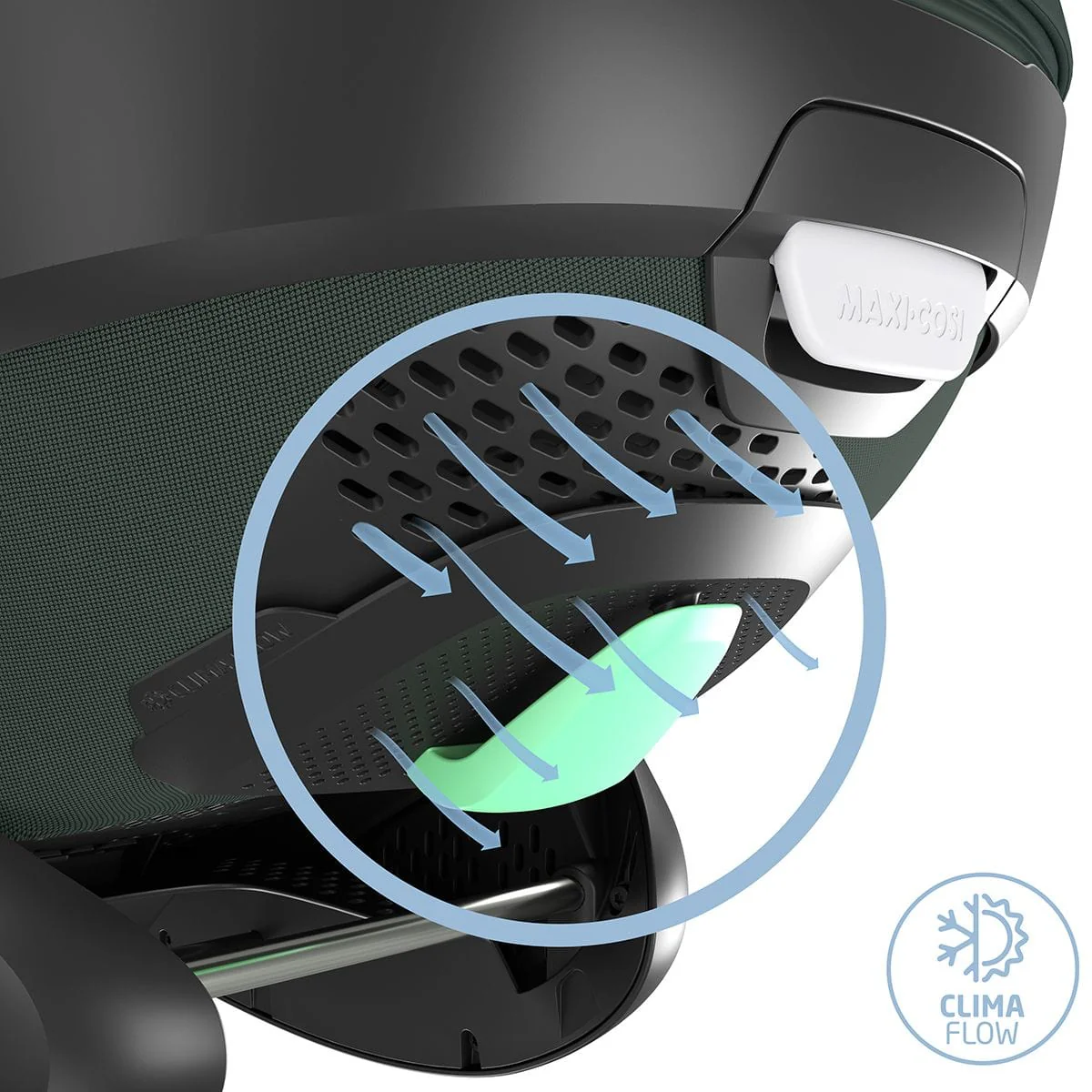 Maxi Cosi Pebble 360 PRO 2 Car Seat and Base - Twillic Green - Image 8