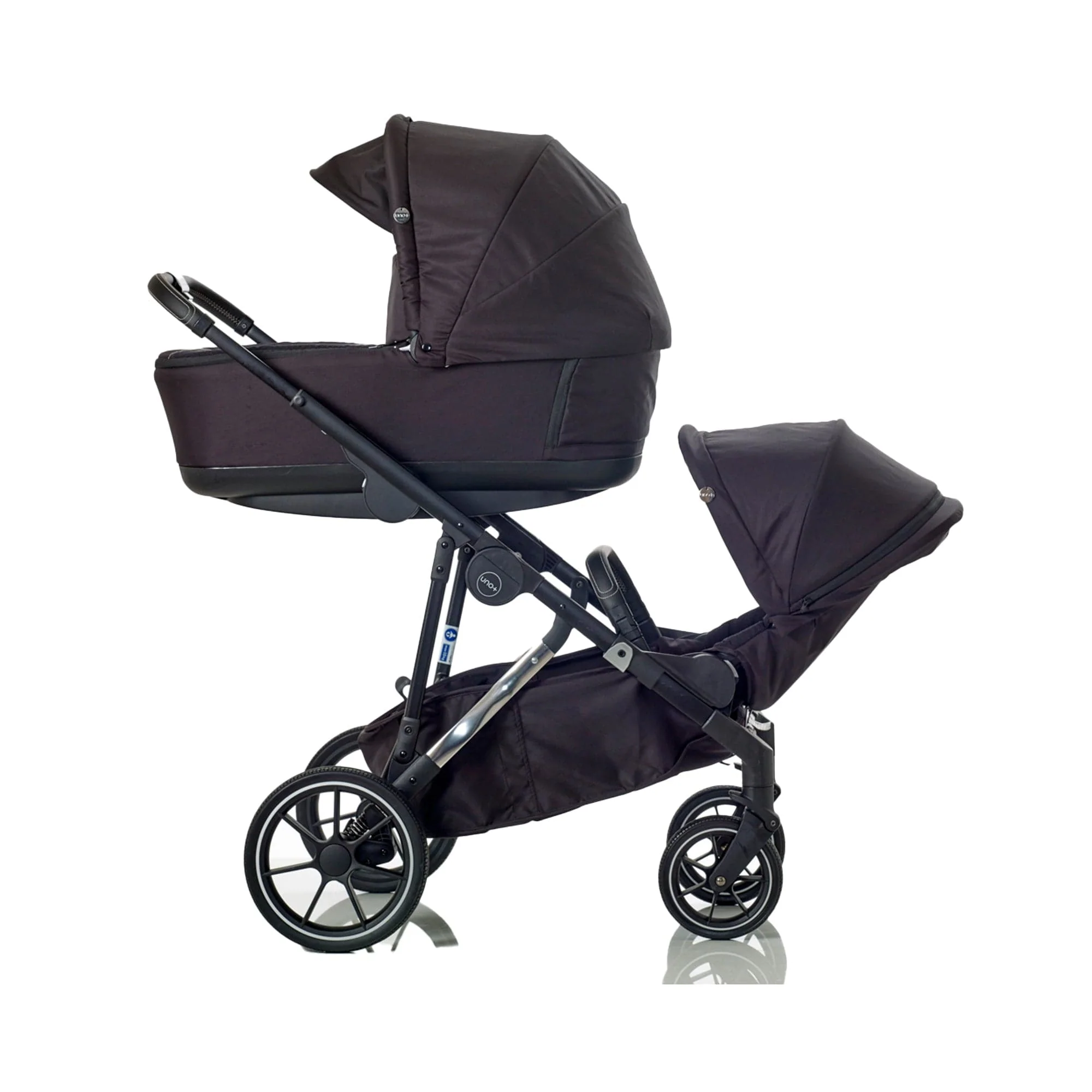 Mee-go Uno Plus (Cloud G Plus) Travel System - Black/Chrome - Image 2
