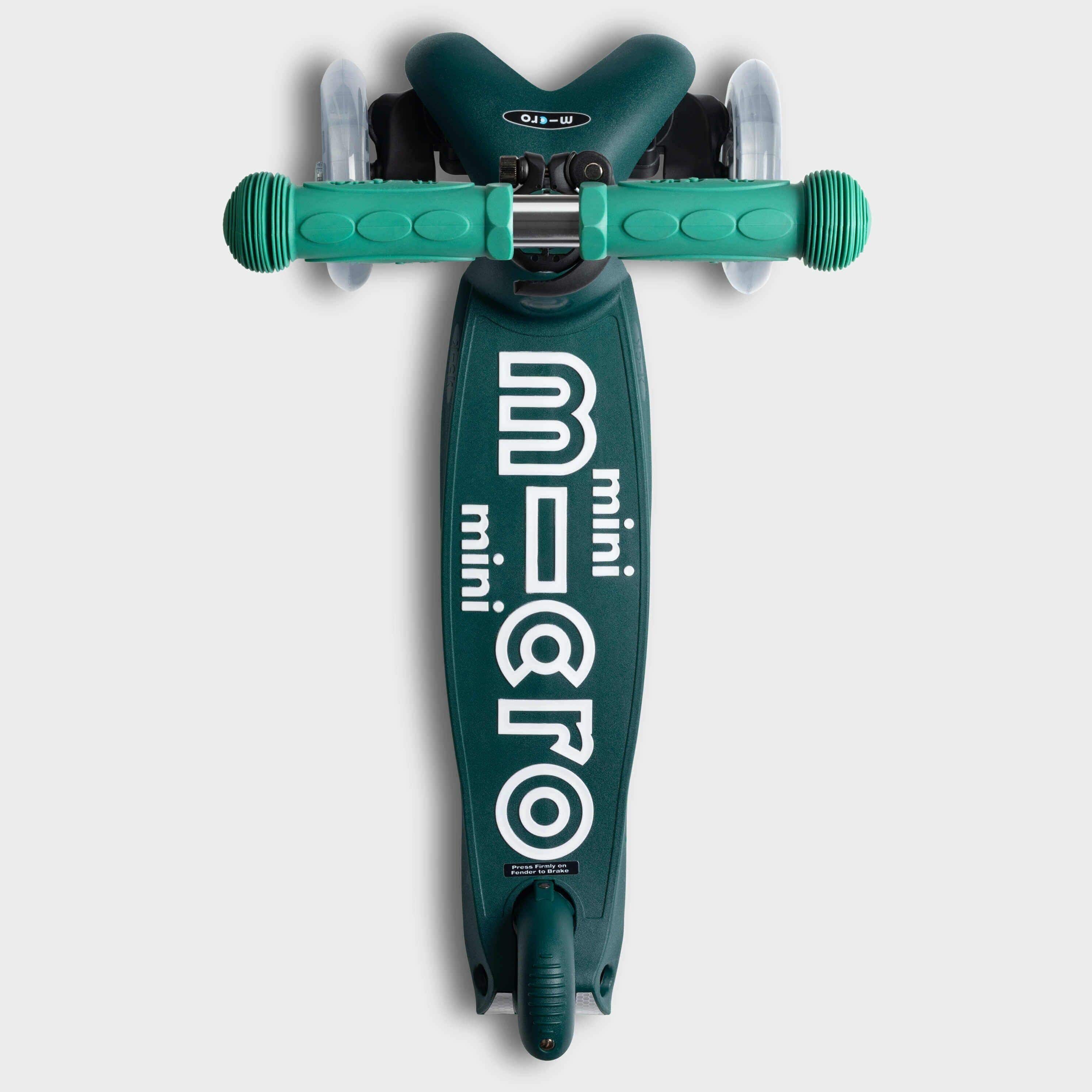 Micro Scooter 3in1 Deluxe Plus Scooter (with Push Handle) - Eco Green - Image 3