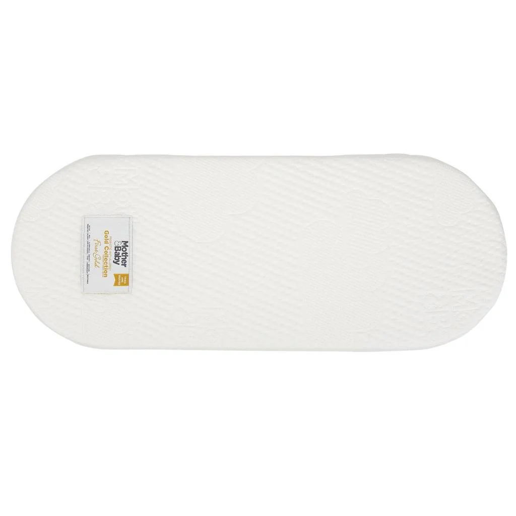 Mother & Baby First Gold Anti Allergy Foam Moses Basket Mattress Large 75 X 28CM