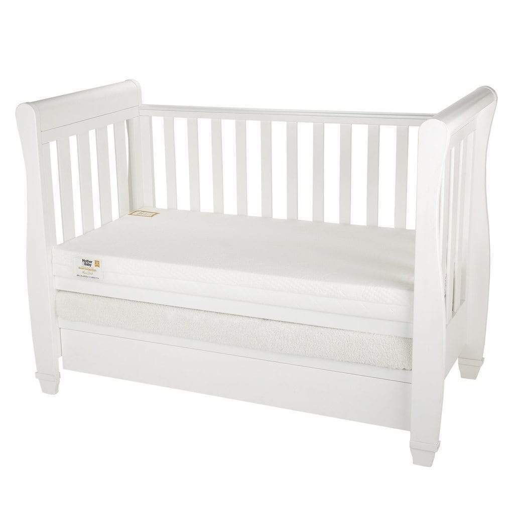 Mother & Baby White Gold Anti-Allergy Pocket Sprung Cot bed Mattress 140 x 70cm - Image 3