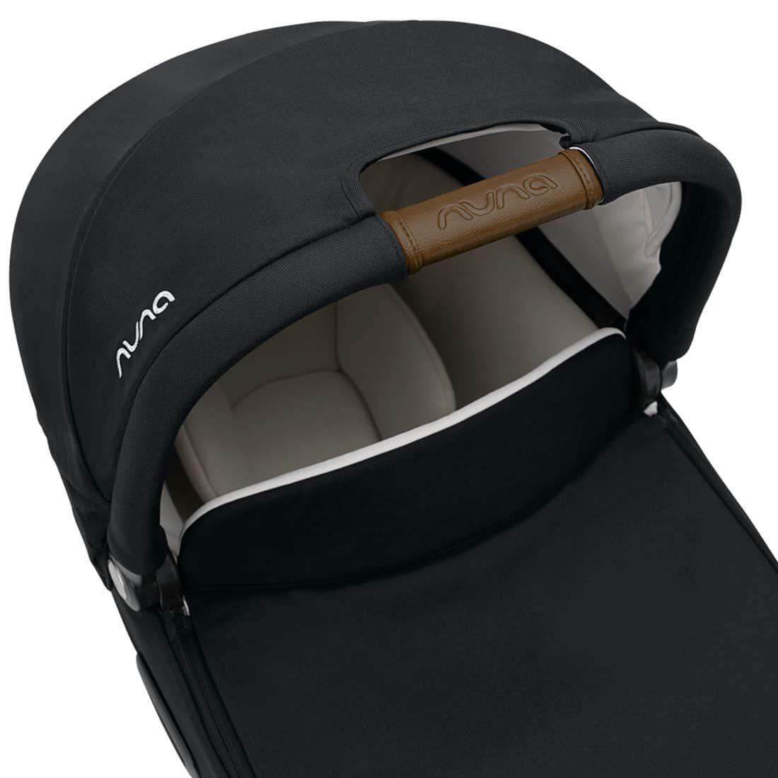 Nuna Cari NEXT Lay Flat Car Carrycot - Caviar - Image 10