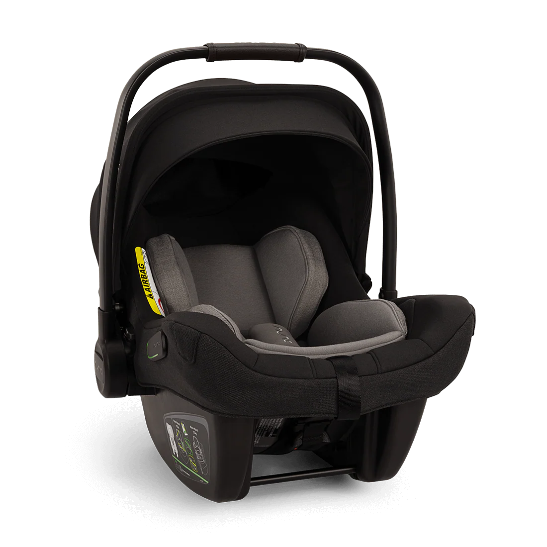 Nuna MIXX Next (PIPA Next & BASE Curv) Travel System - Caviar (Chocolate Leatherette) - Image 9