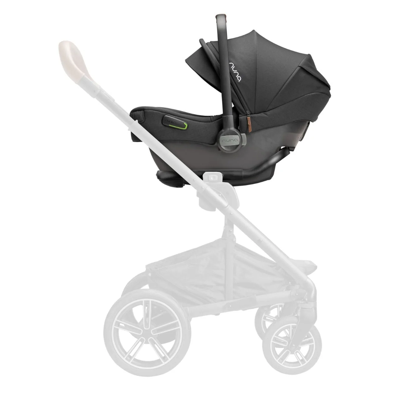 Nuna Pipa Next i-Size Infant Carrier - Caviar (Tan Leatherette) - Image 4