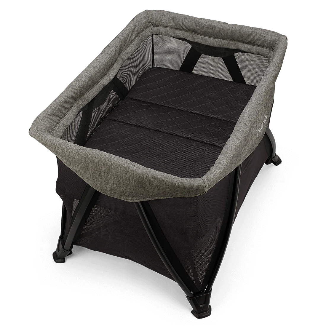 Nuna Sena Aire Travel Cot Inc. Zip On Bassinet - Charcoal - Image 5