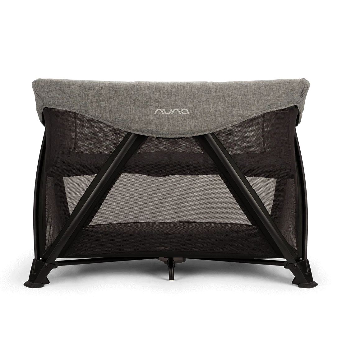 Nuna Sena Aire Travel Cot Inc. Zip On Bassinet - Charcoal - Image 8