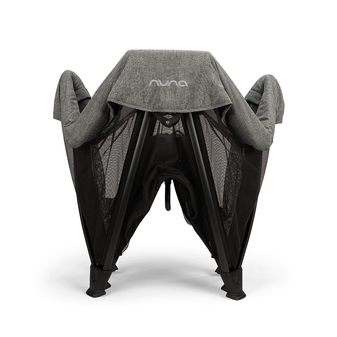 Nuna Sena Aire Travel Cot Inc. Zip On Bassinet - Charcoal - Image 9