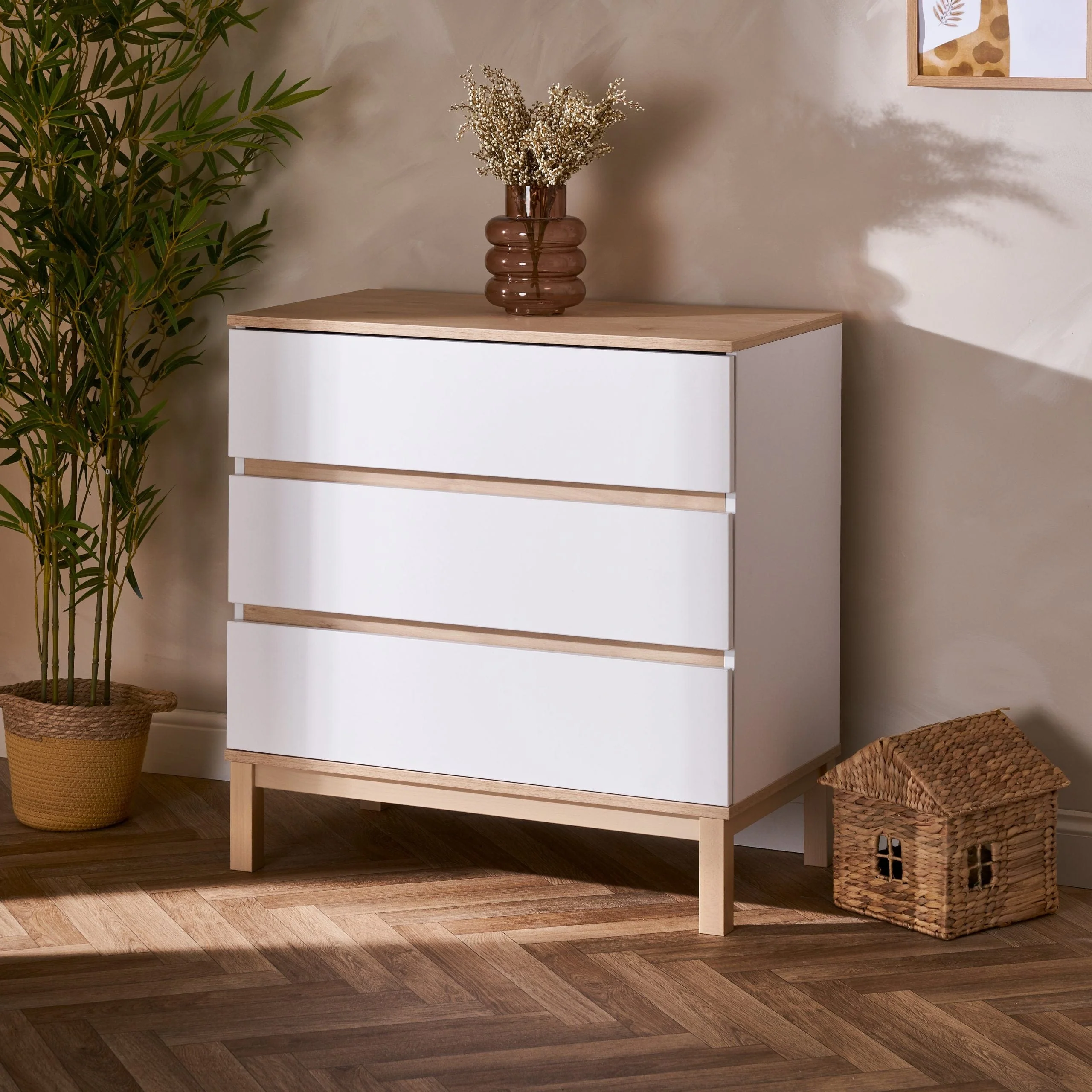 Obaby Astrid Mini 3 Piece Room Set - White - Image 4