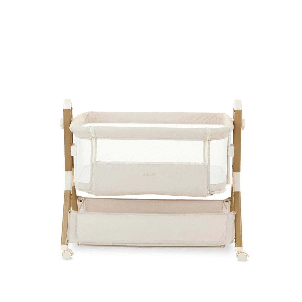 OBaby Cloud Bedside Crib - Oatmeal - Image 3