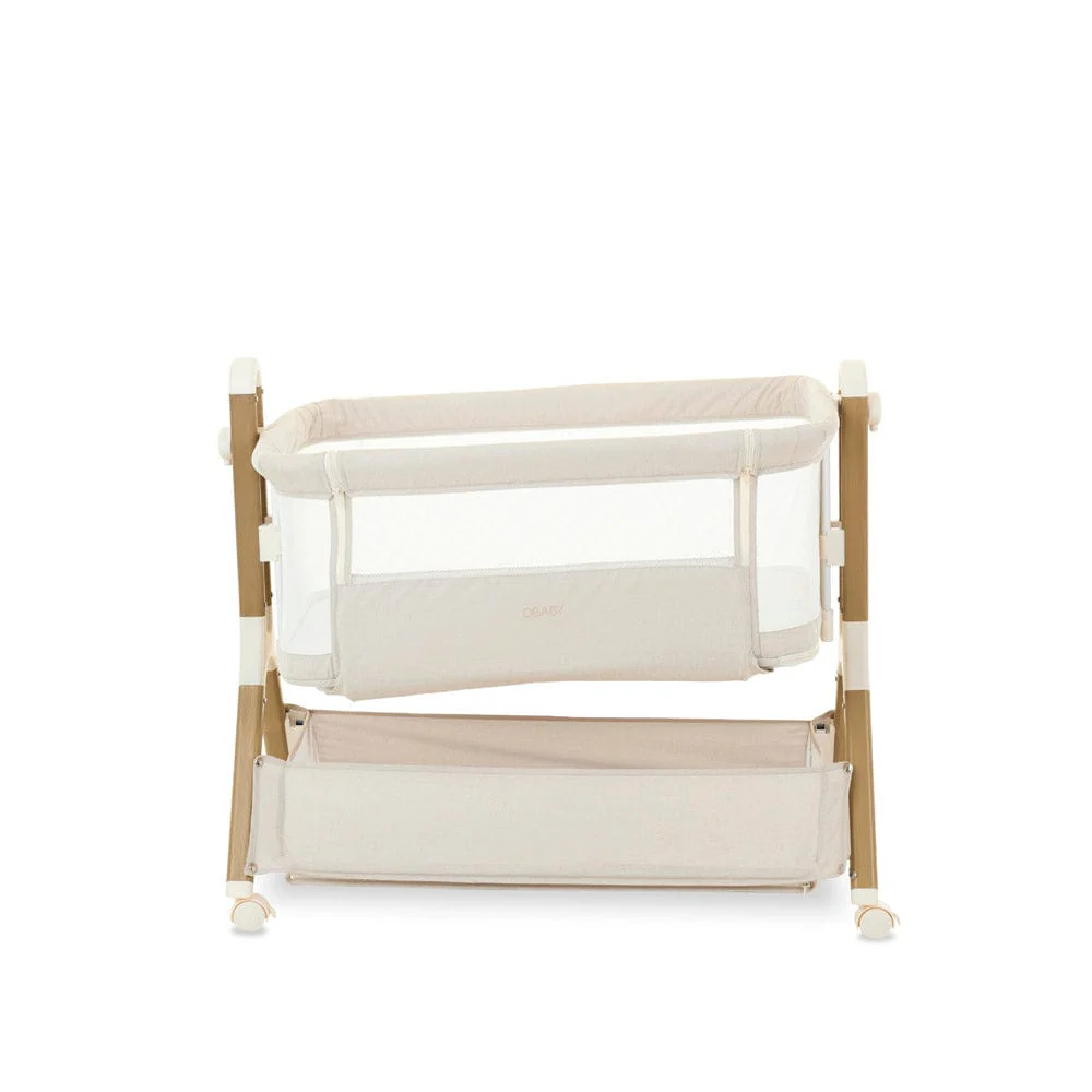 OBaby Cloud Bedside Crib - Oatmeal - Image 6
