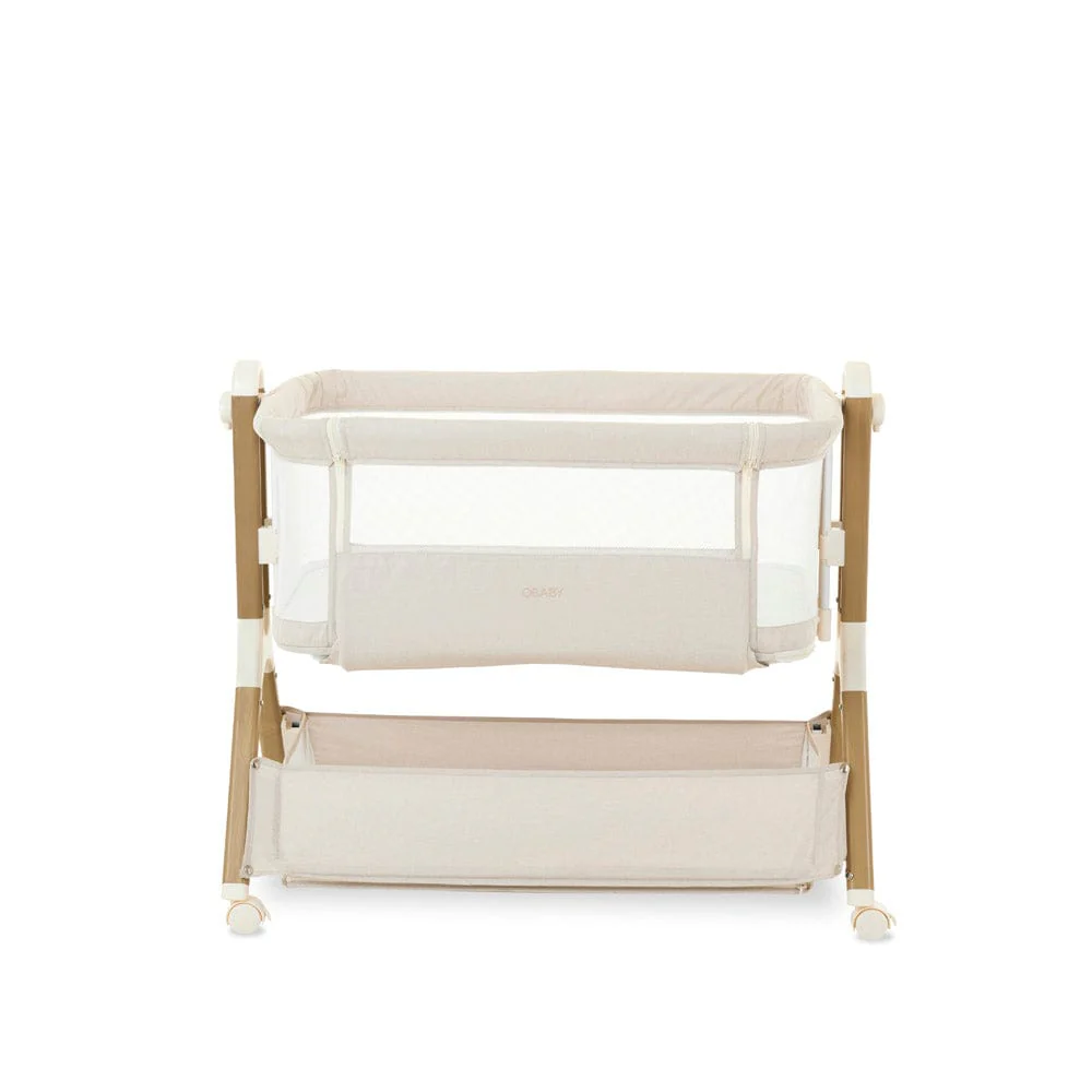 OBaby Cloud Bedside Crib - Oatmeal - Image 7