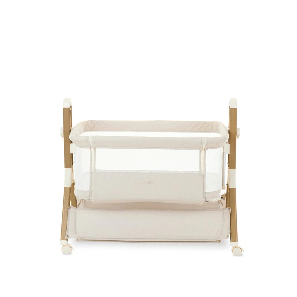 OBaby Cloud Bedside Crib - Oatmeal - Image 8