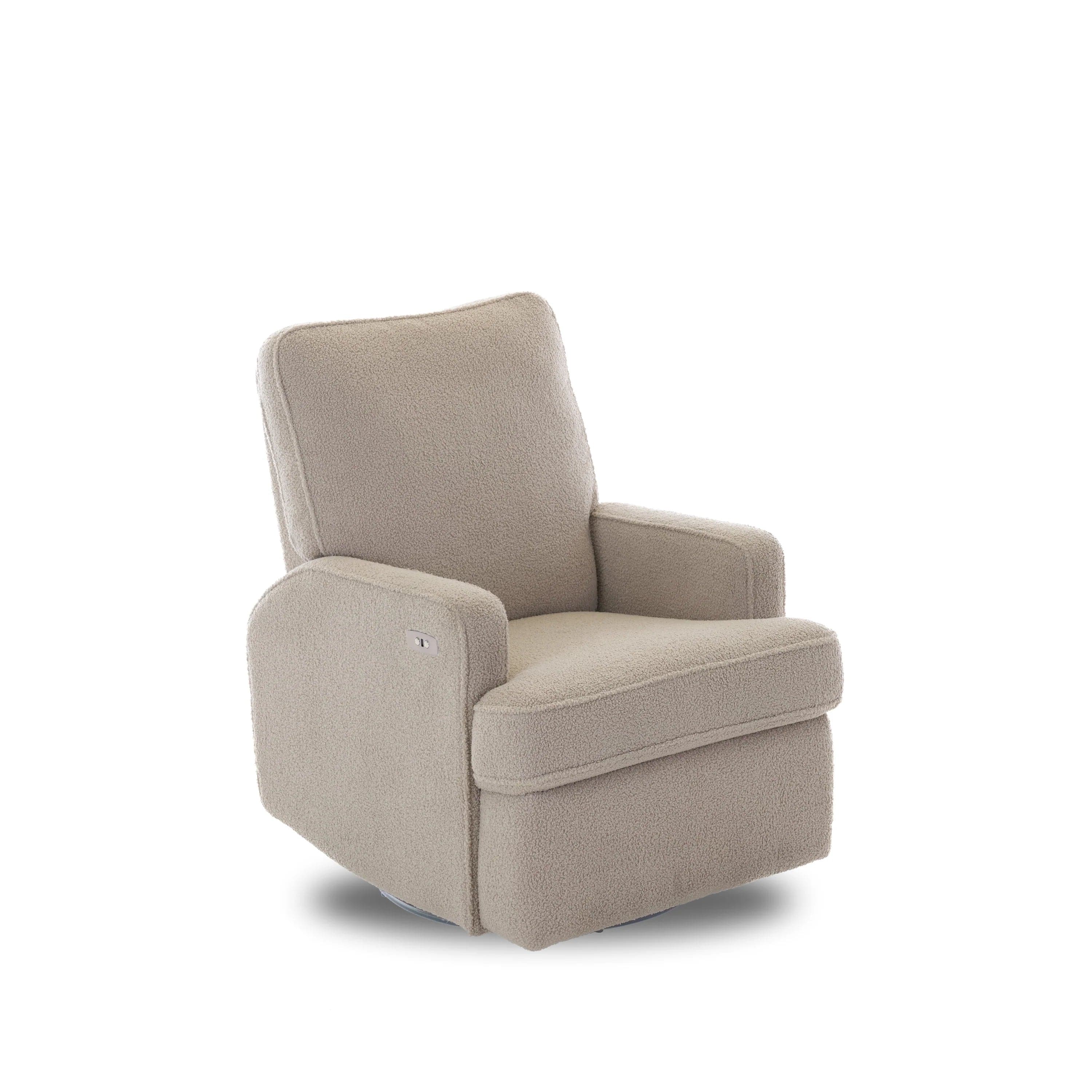 OBaby Madison Electric Swivel Glider Recliner Chair - Truffle