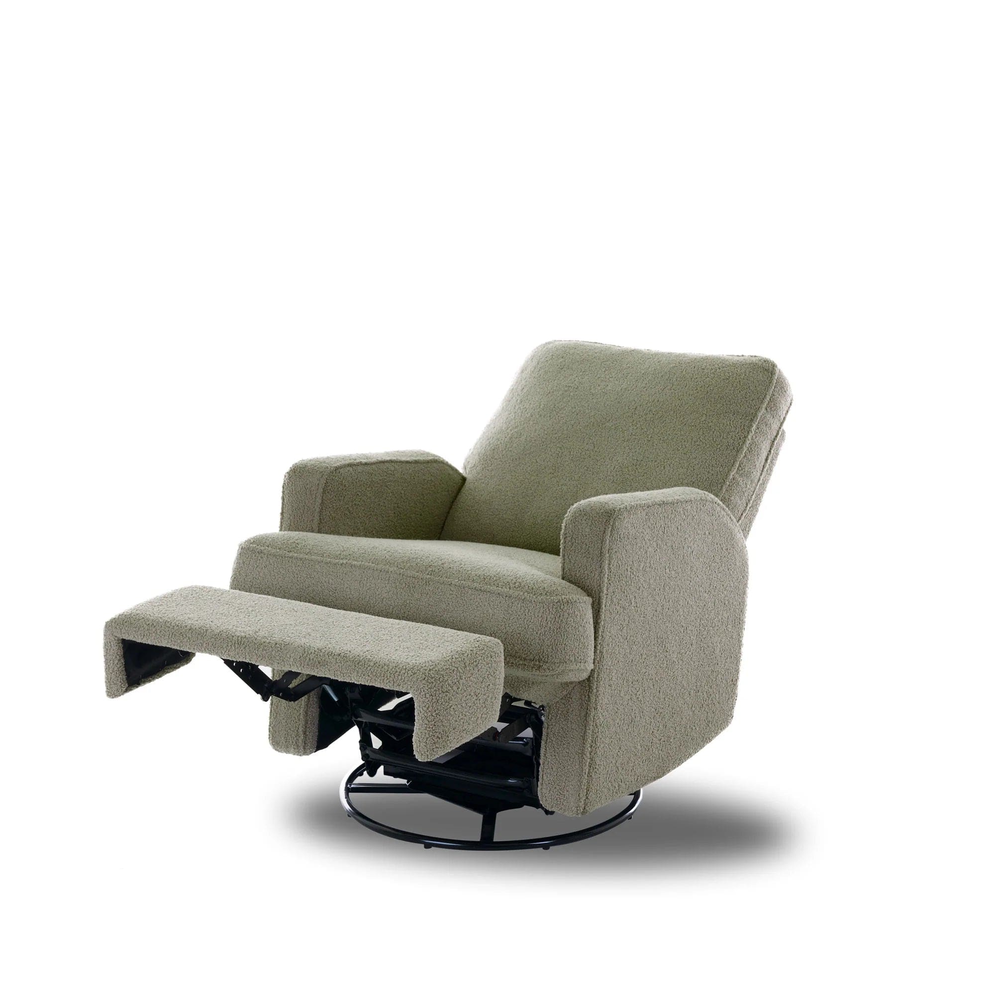 Obaby Madison Swivel Glider Recliner Chair - Olive - Image 5