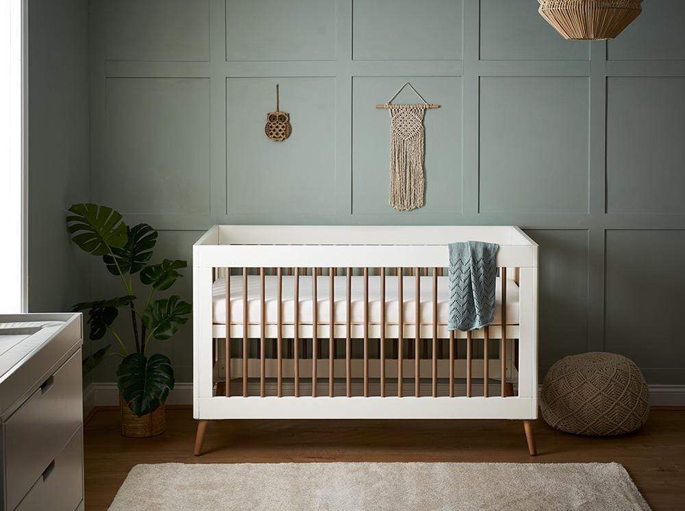 Obaby Maya Cot Bed - White with Natural - Image 13