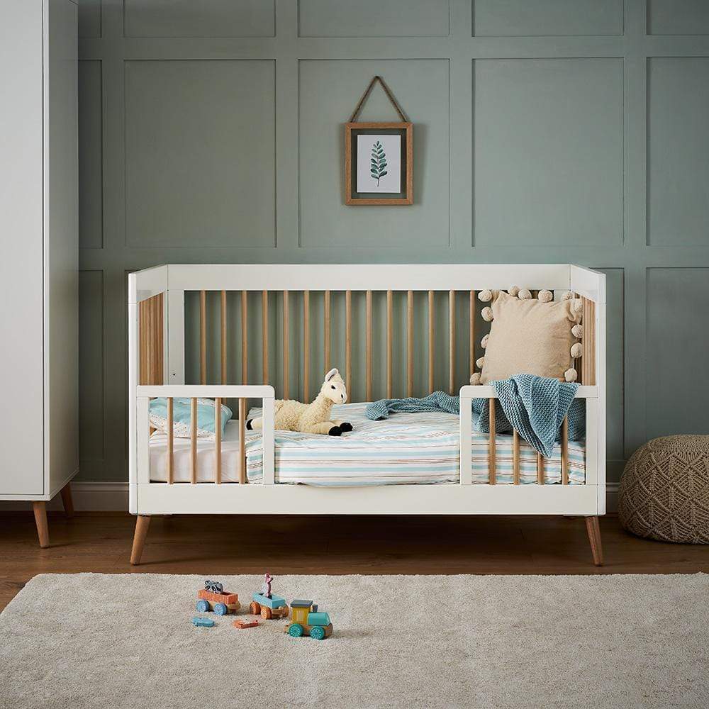 Obaby Maya Cot Bed - White with Natural - Image 14