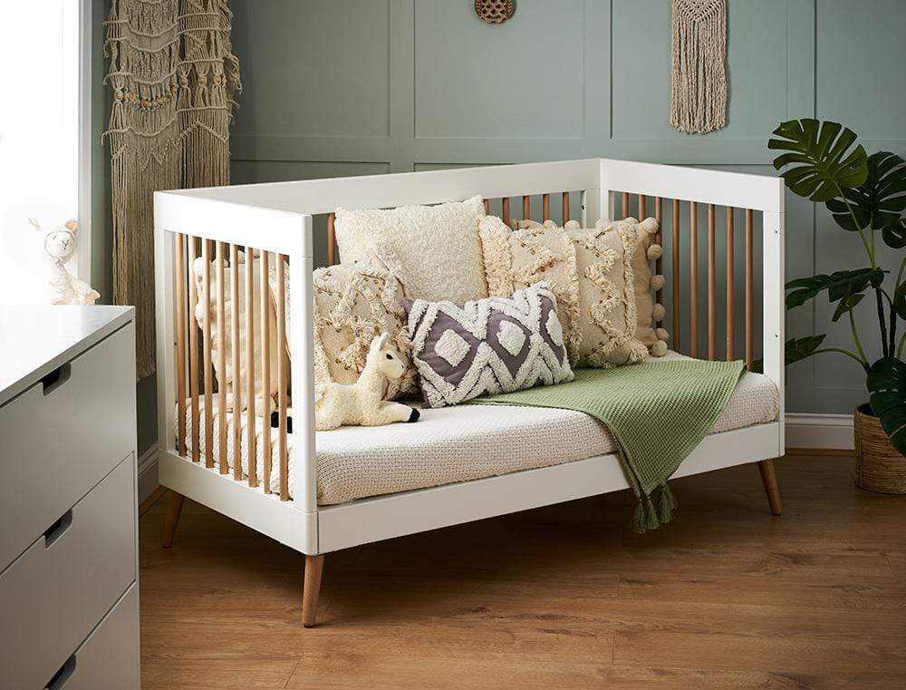 Obaby Maya Cot Bed - White with Natural - Image 15