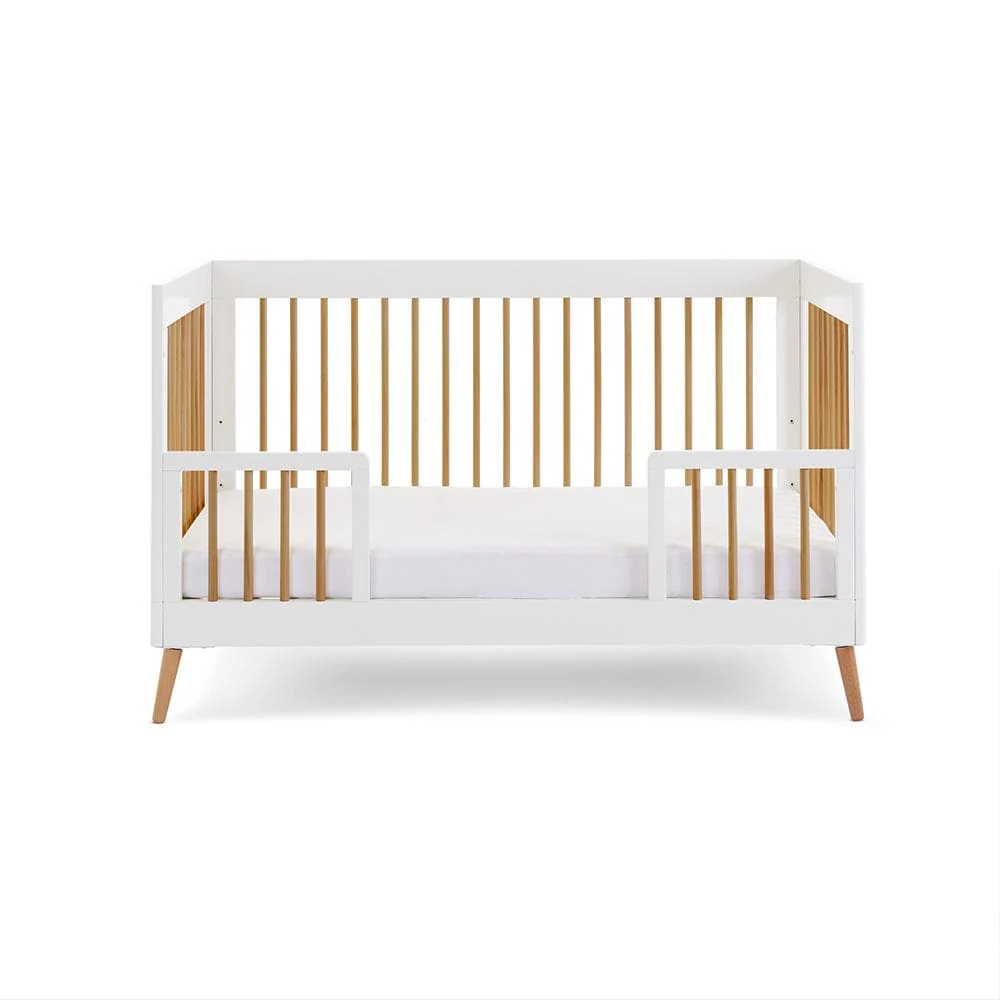 Obaby Maya Cot Bed - White with Natural - Image 5