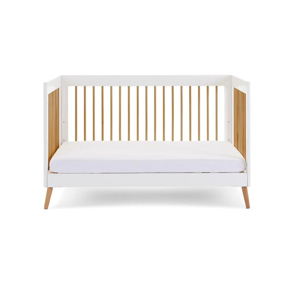Obaby Maya Cot Bed - White with Natural - Image 8