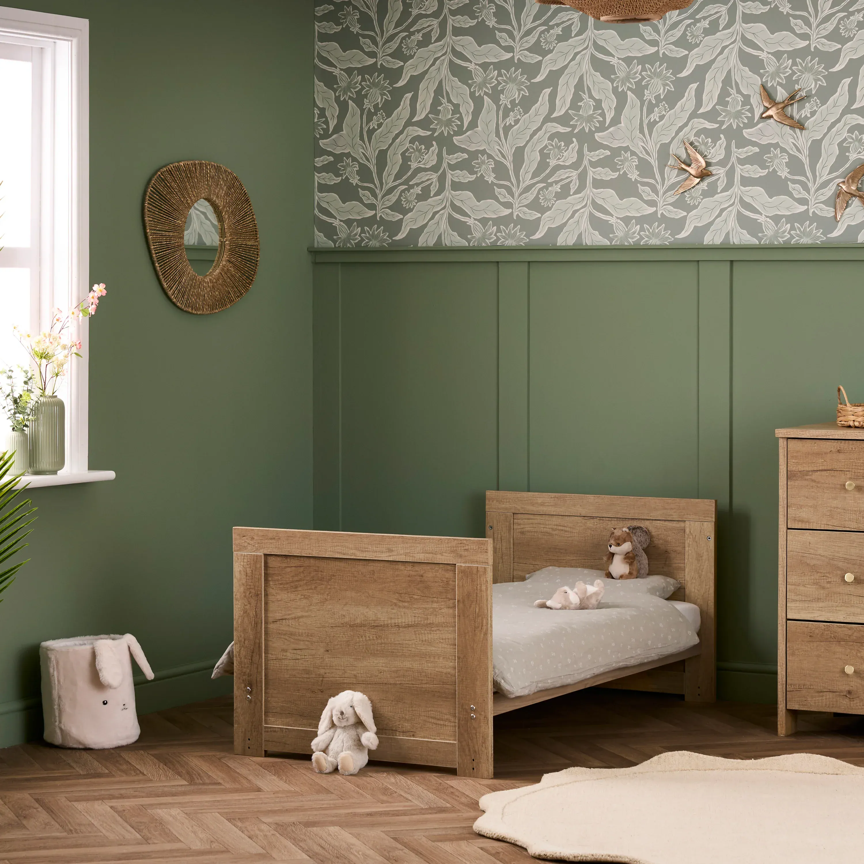 Obaby Nika 3 Piece Room Set - Oak (Free mattress) - Image 3